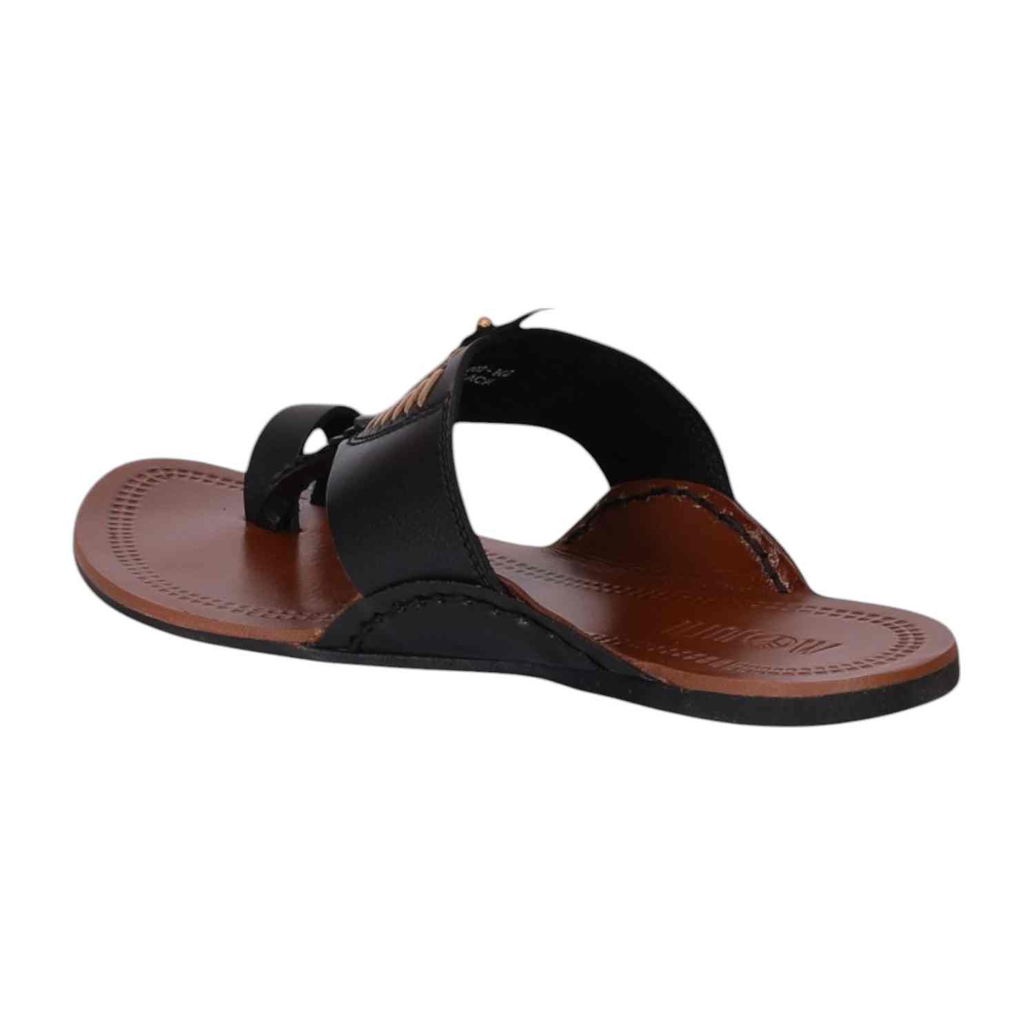 Men Black Ethnic Kolhapuri-Chappal