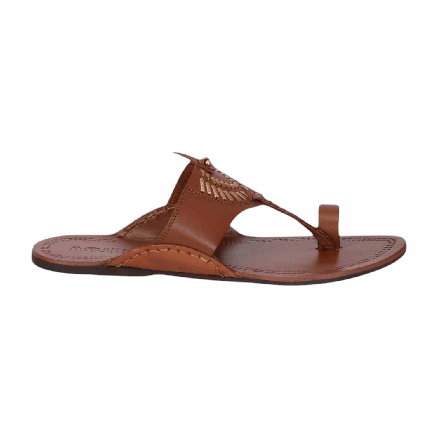 Men Tan Ethnic Kolhapuri-Chappal