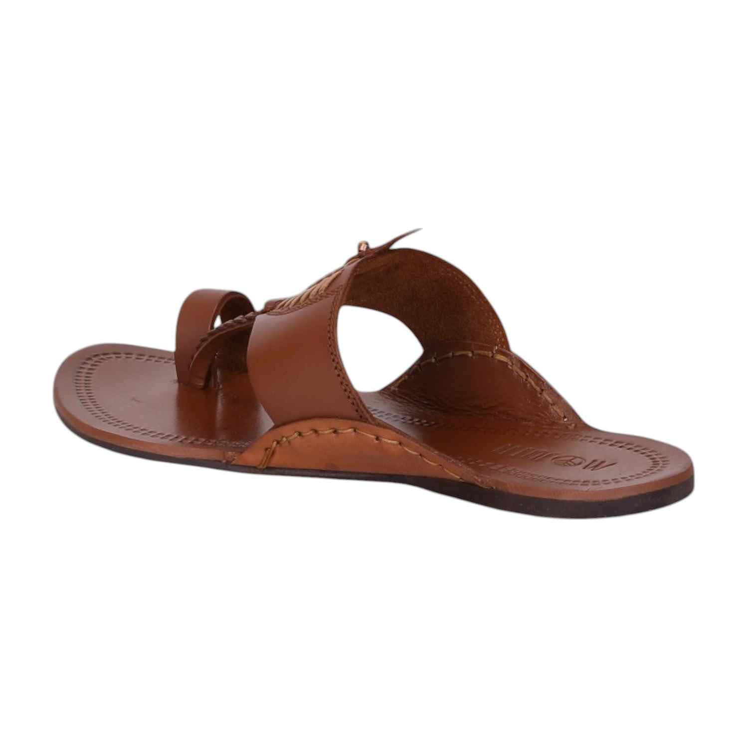 Men Tan Ethnic Kolhapuri-Chappal