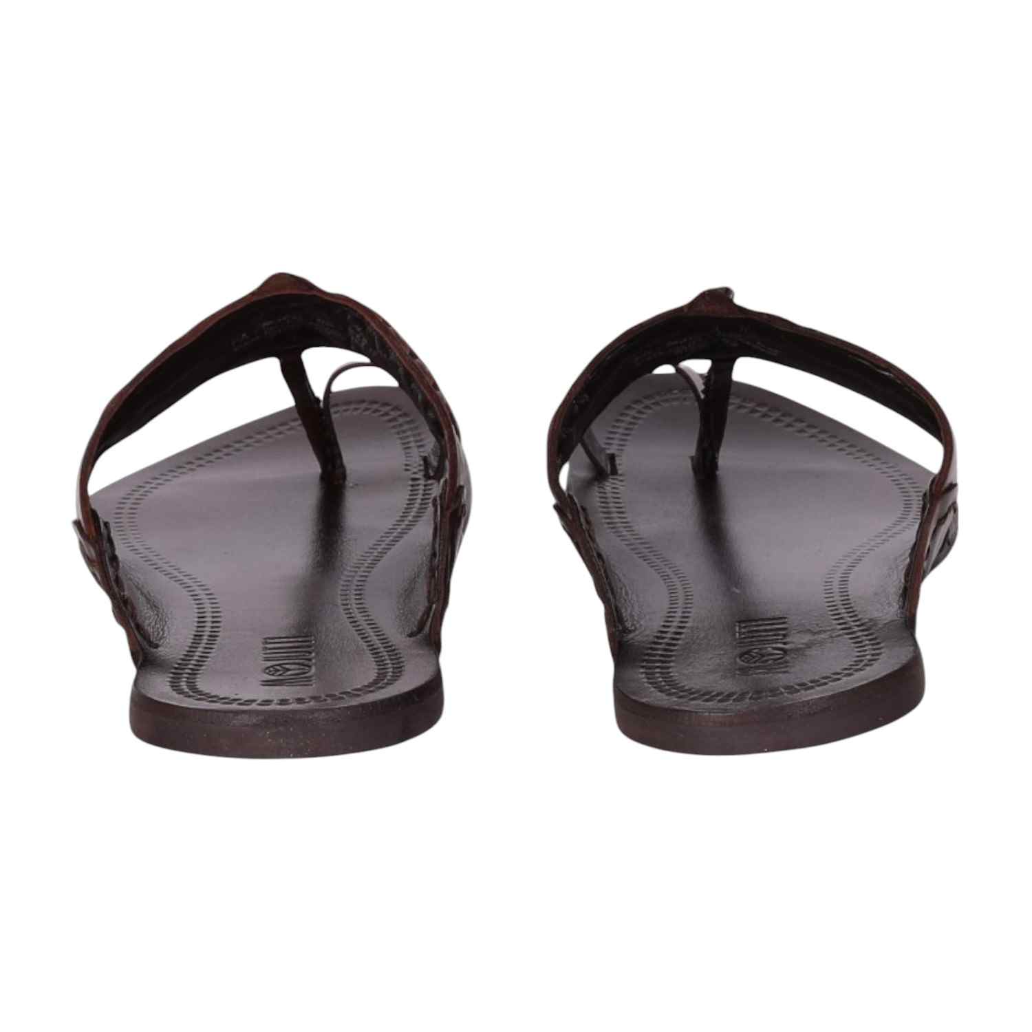 Men Brown Ethnic Kolhapuri-Chappal