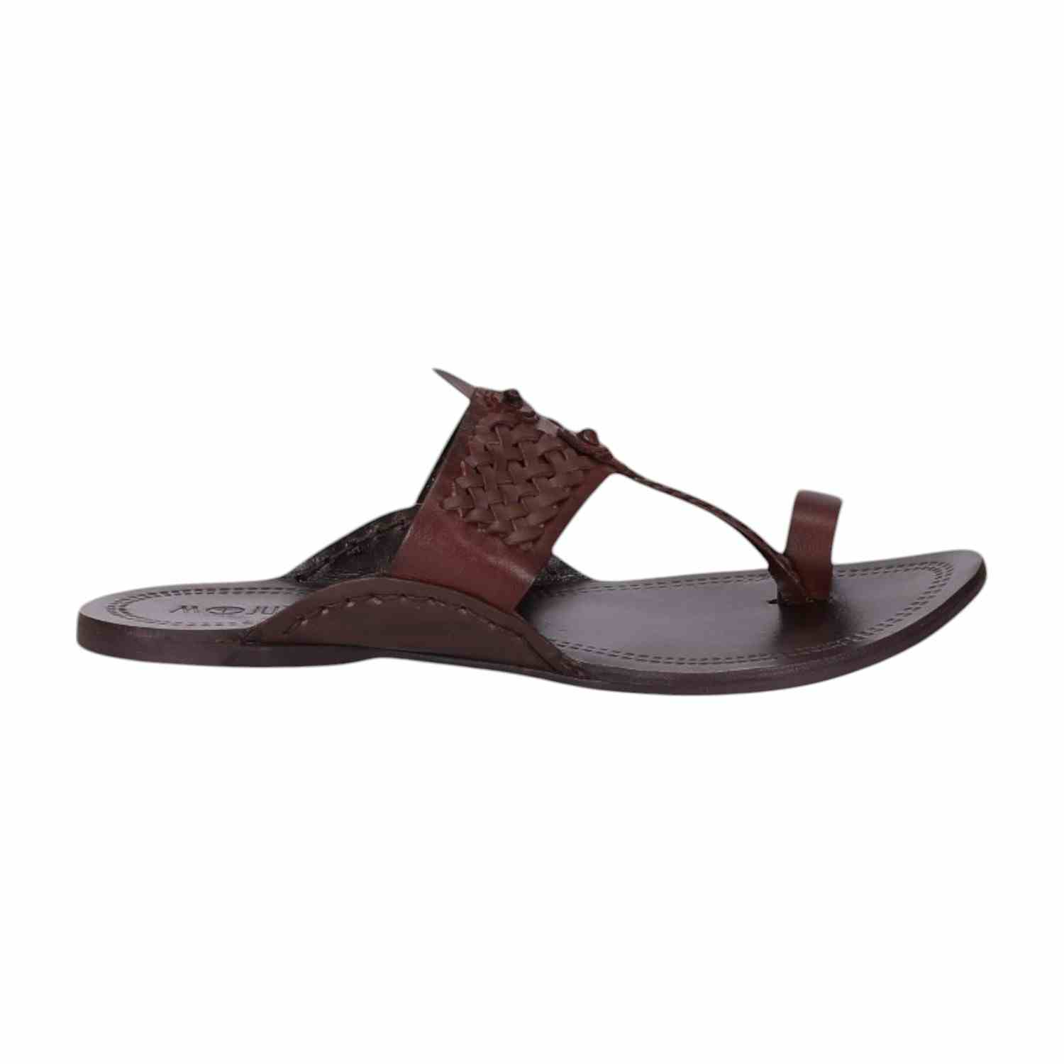 Men Brown Ethnic Kolhapuri-Chappal