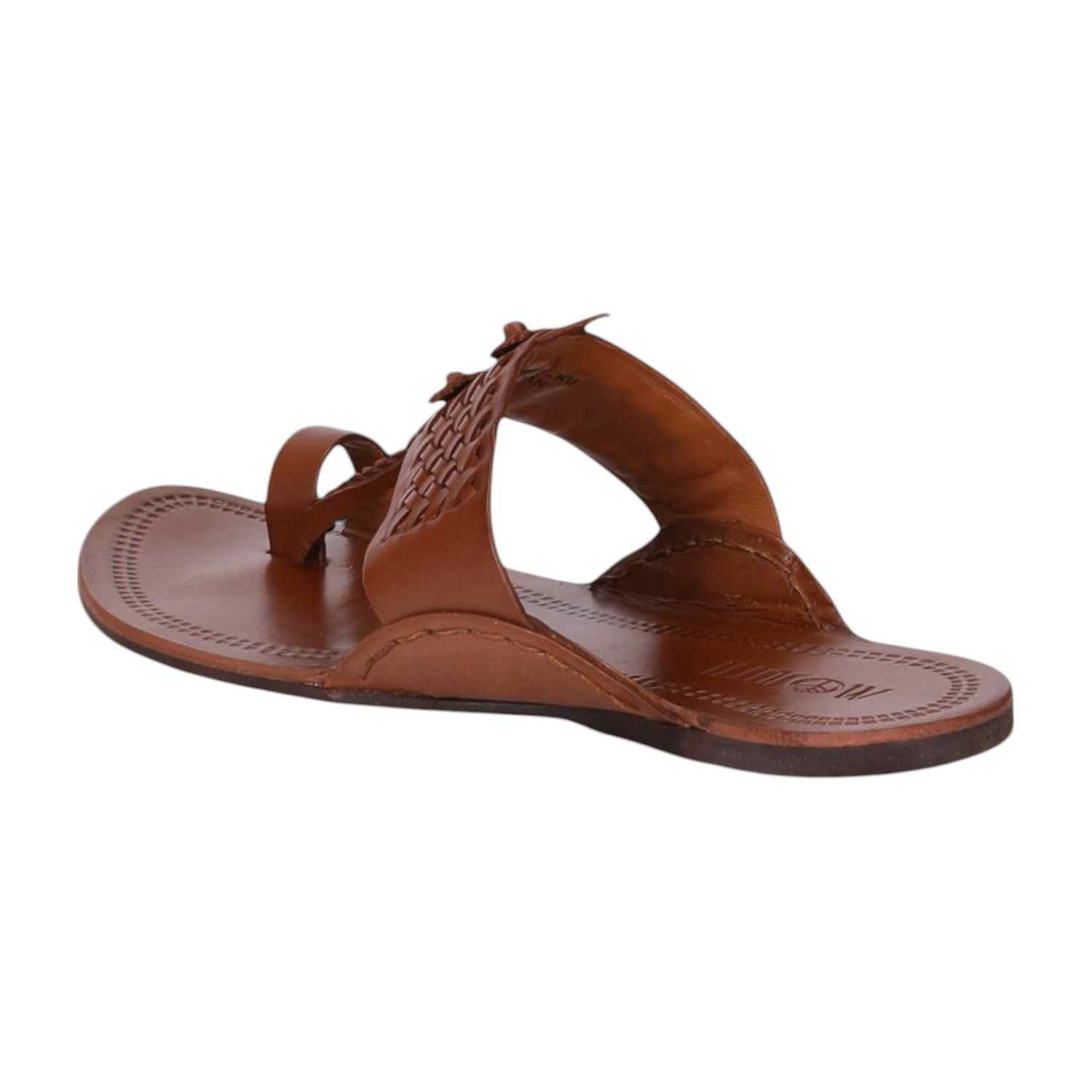 Men Tan Ethnic Kolhapuri-Chappal