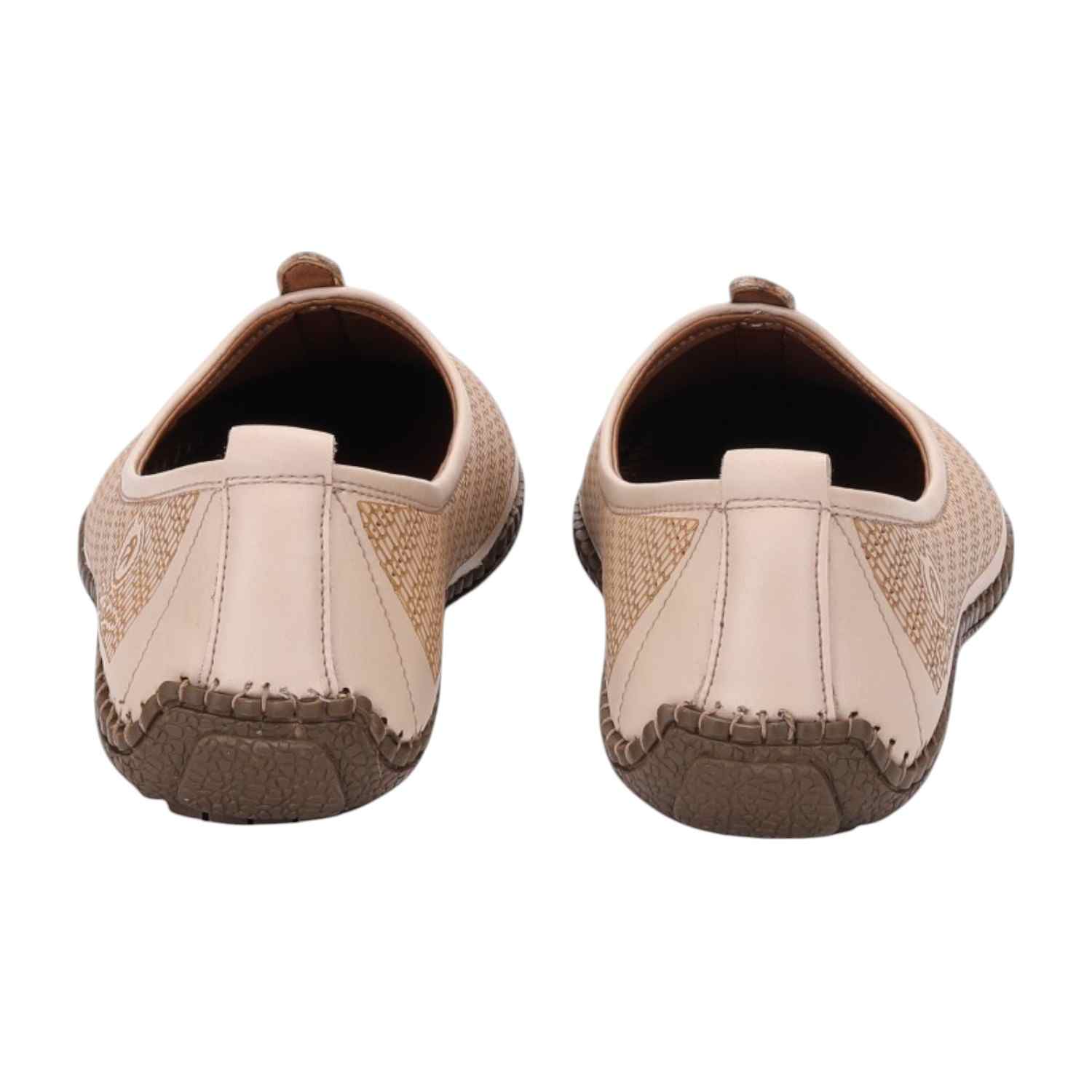 Men Cream Ethnic Joothis Slip On