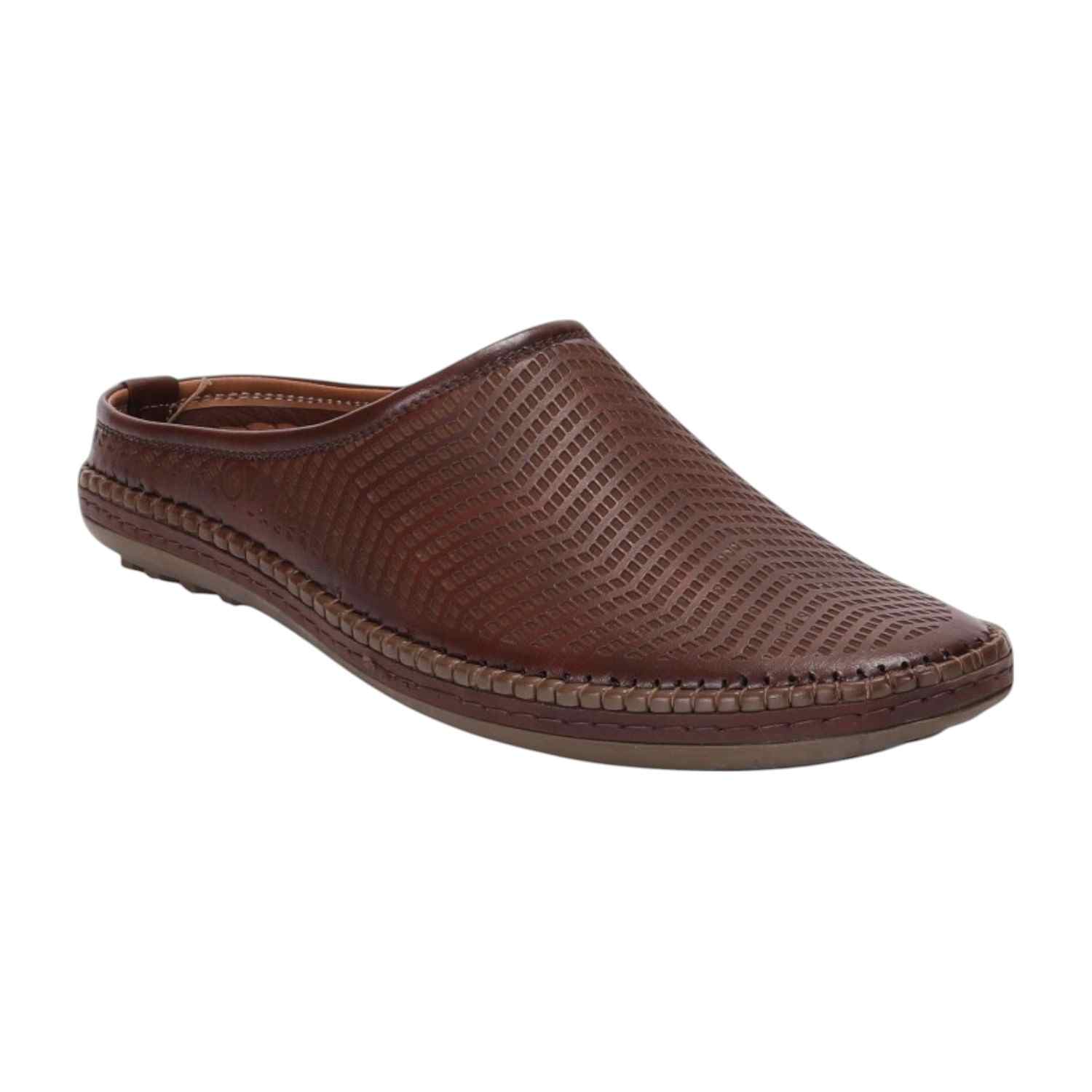 Men Brown Ethnic Joothis Mule