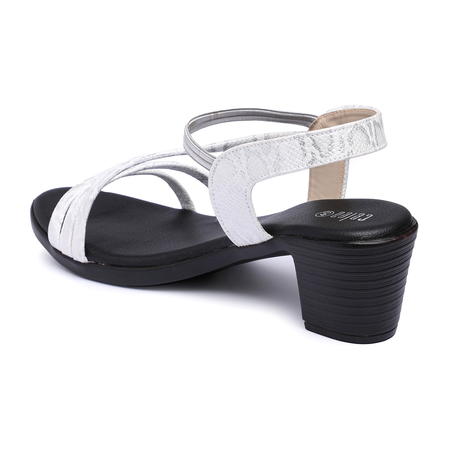 Trendy Women Silver Heel Sandals