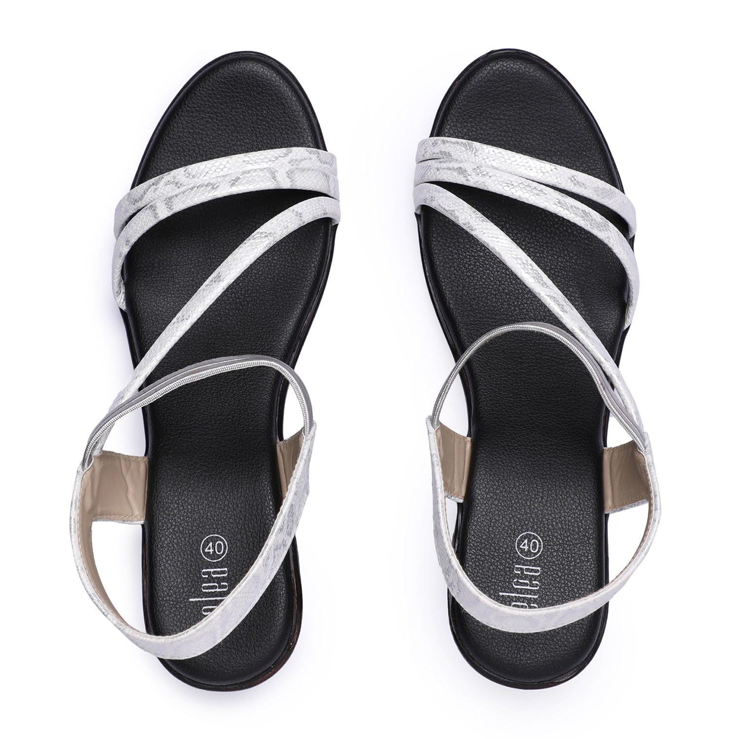 Trendy Women Silver Heel Sandals