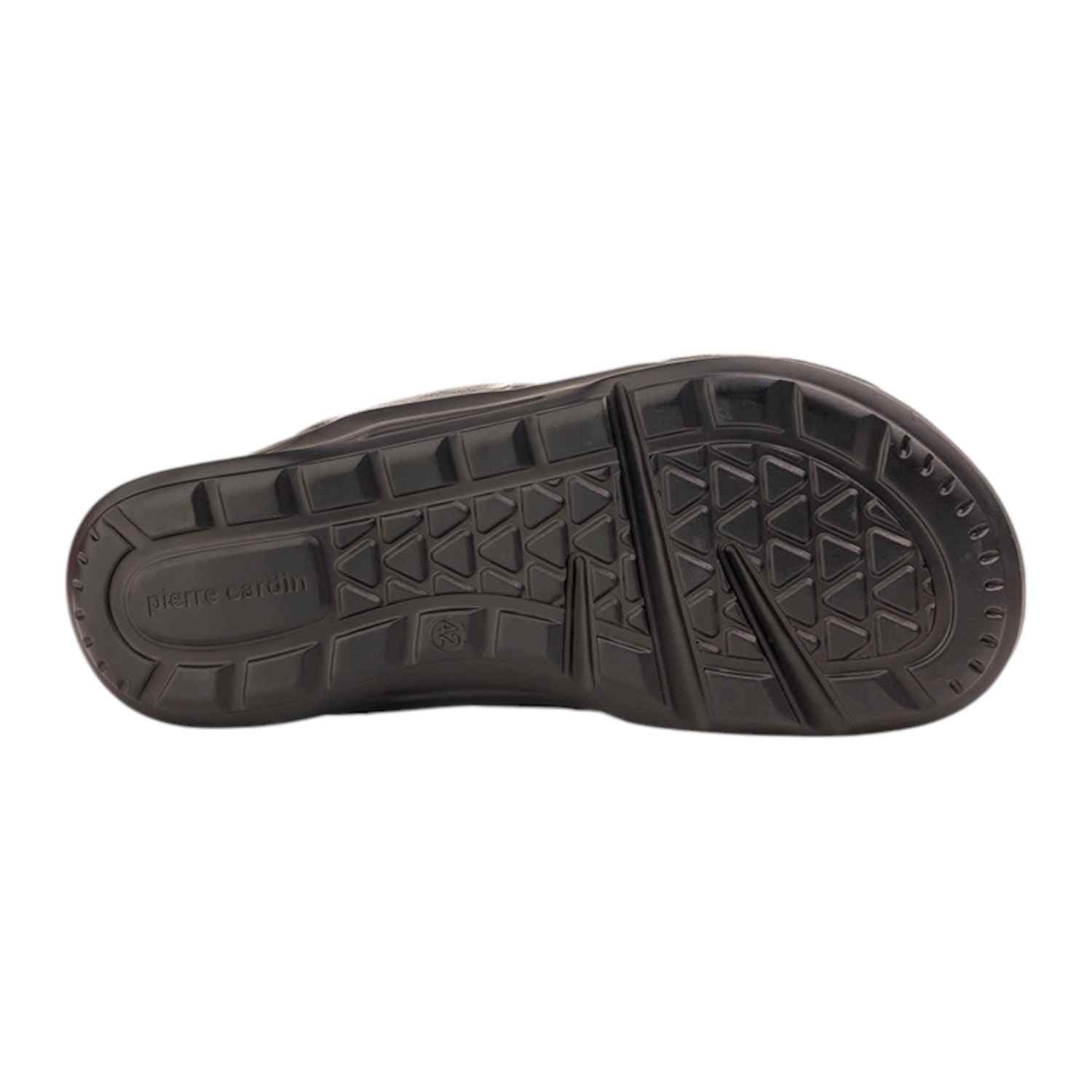 Pierre Cardin | Men's leather Thong Black|4