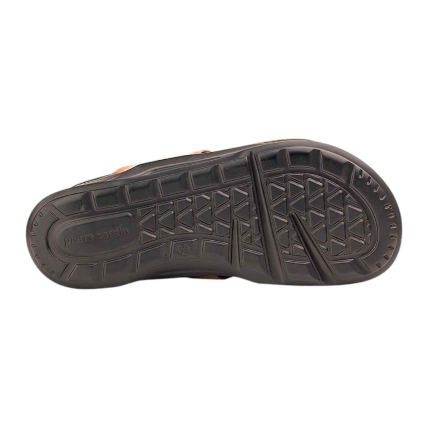 Pierre Cardin | Men's leather Thong Cognac|4