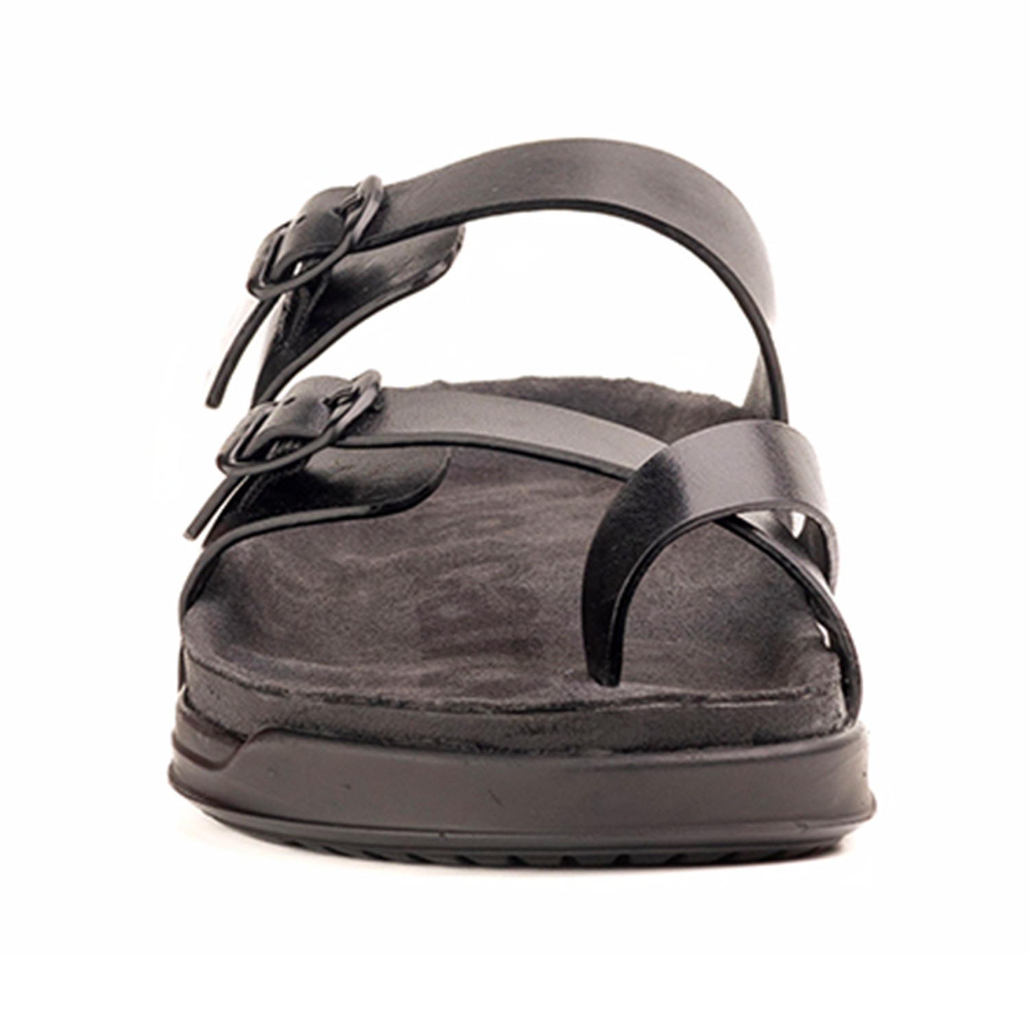 Mens Leather slipper Black