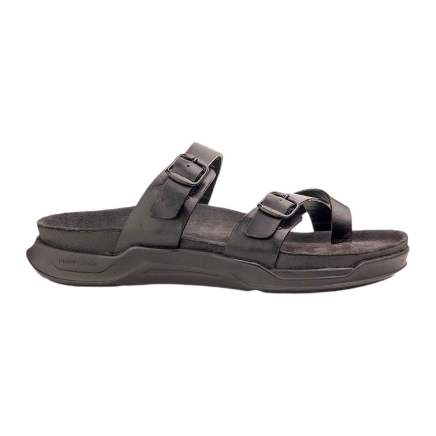Mens Leather slipper Black