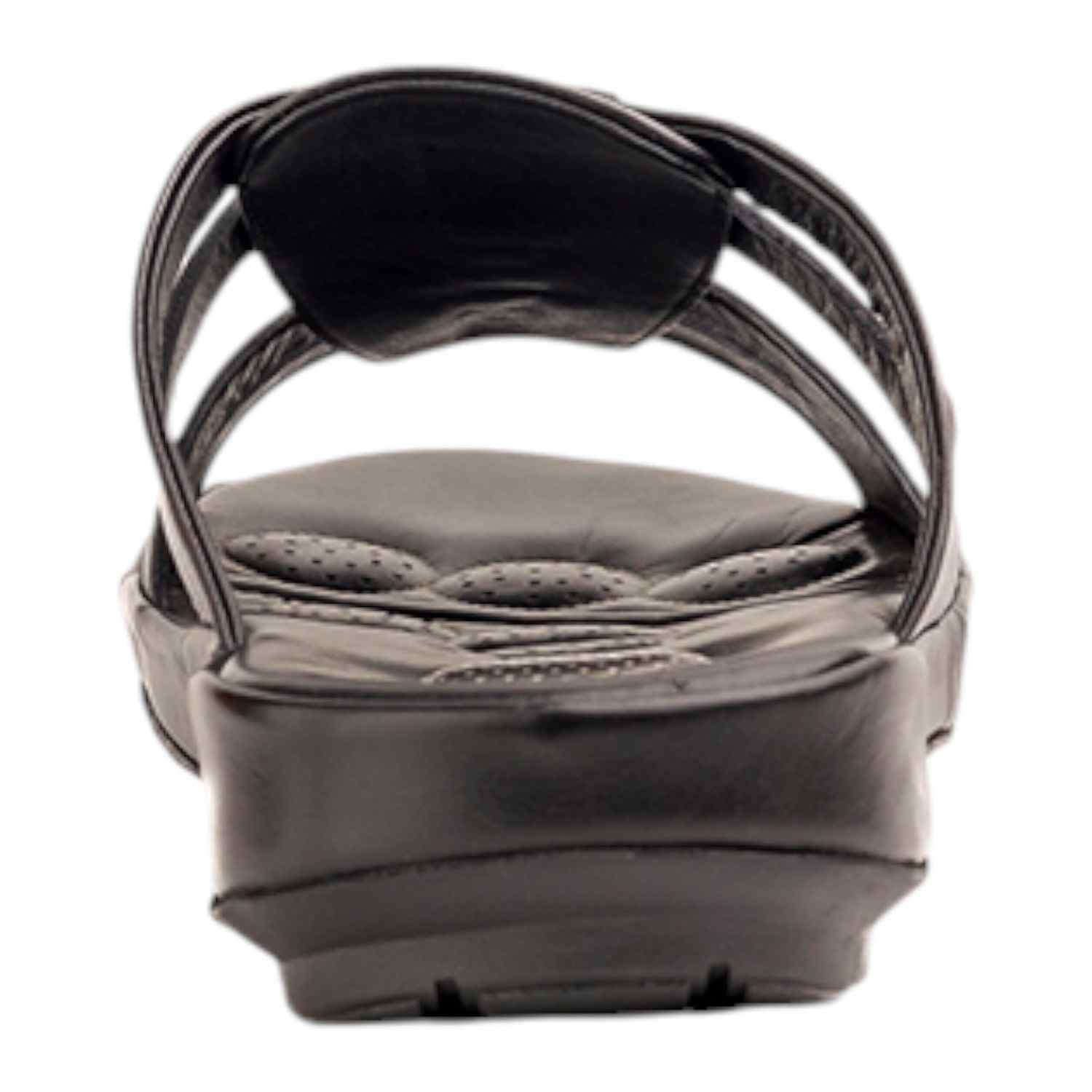 Pierre Cardin | Mens Leather slipper Black|3