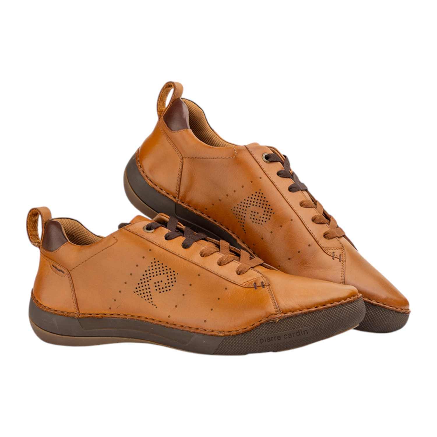Mens Shoe Casual Laceup Cognac