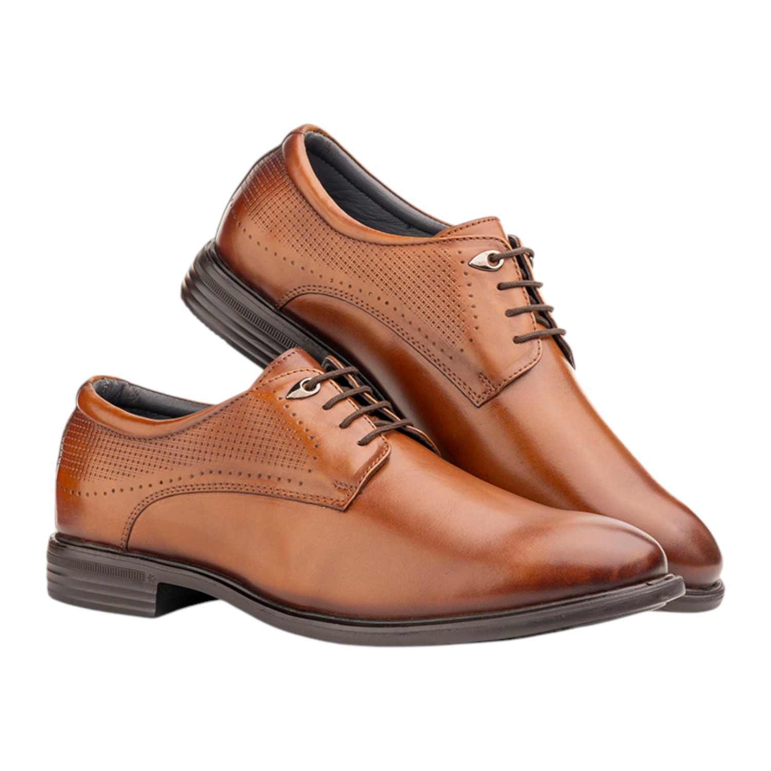 Mens Shoe Formal Laceup Cognac