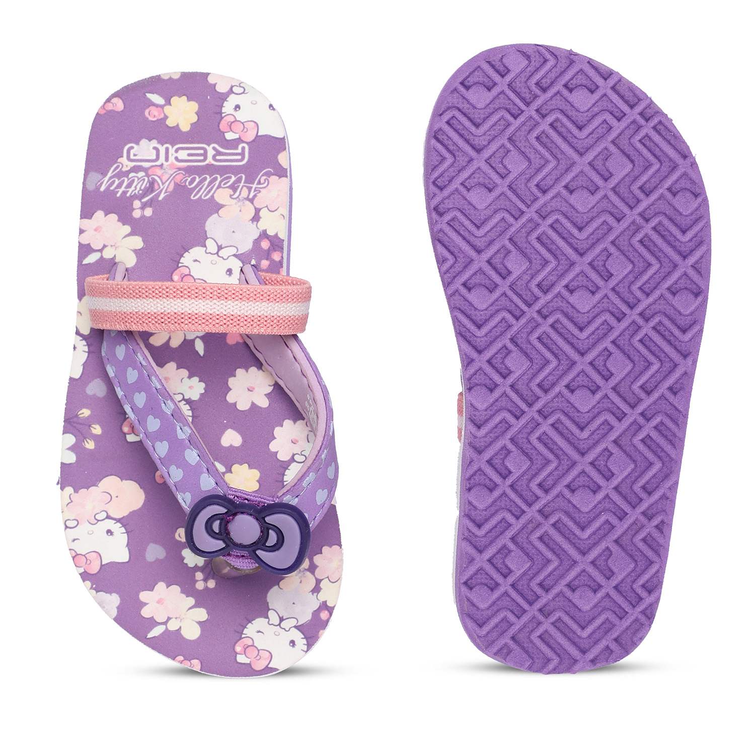 Purple Hello Kitty Flipflops for Girls