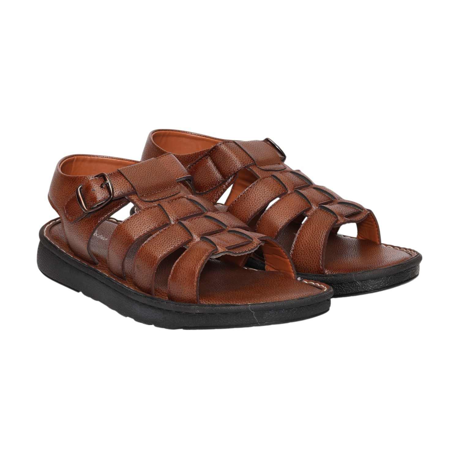 Men Tan Sandals Comfort