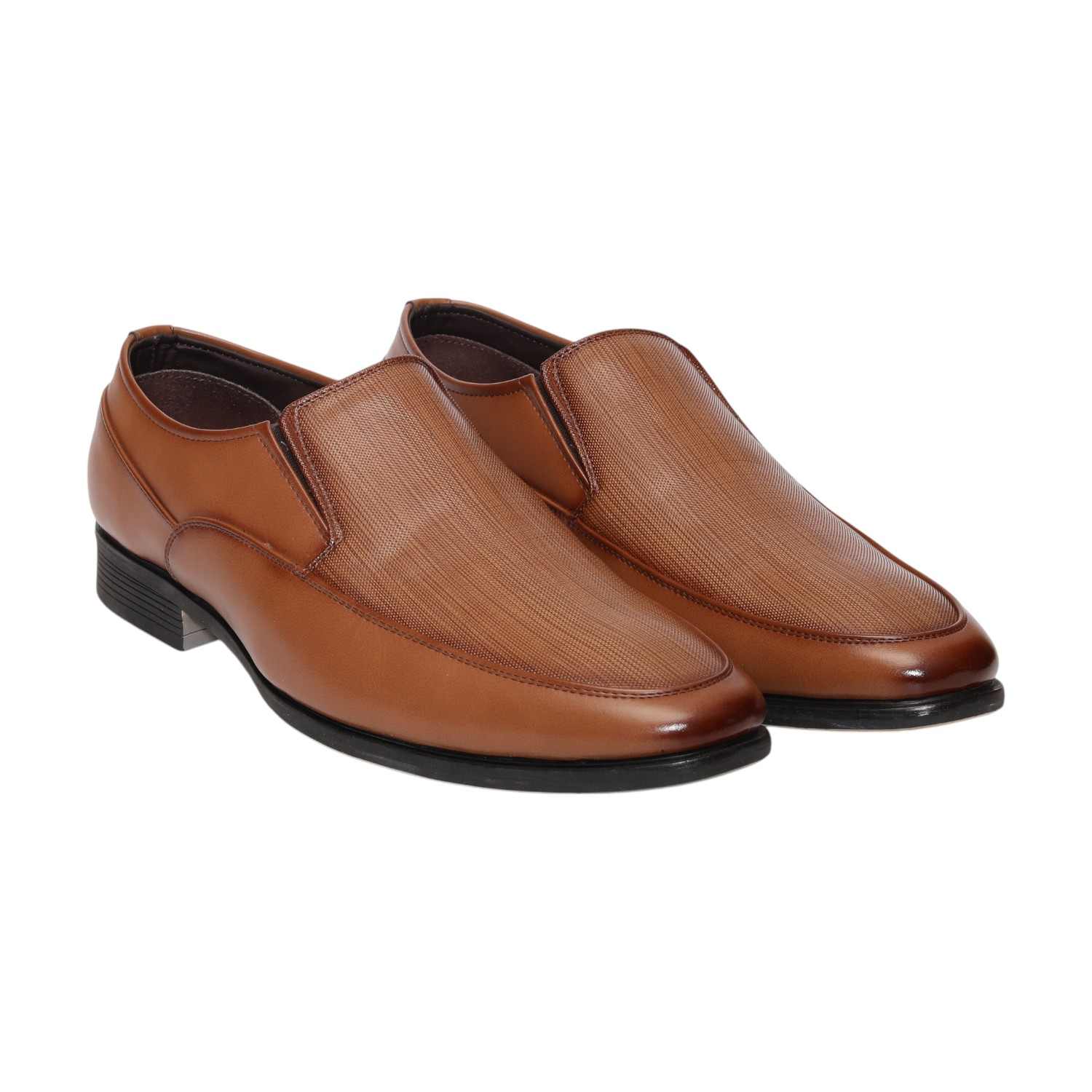 Men Tan Formal Shoes Lace Up