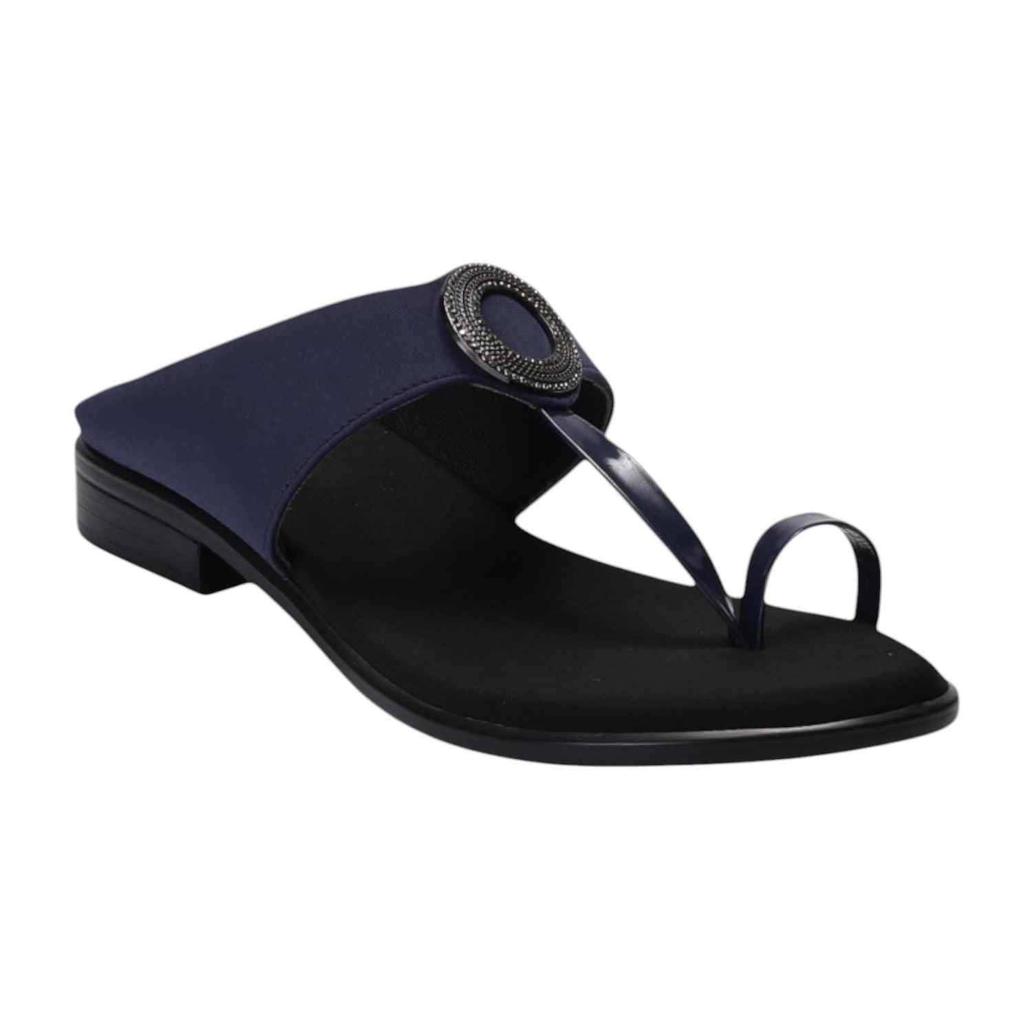 Women Blue Sandal Casual Heel