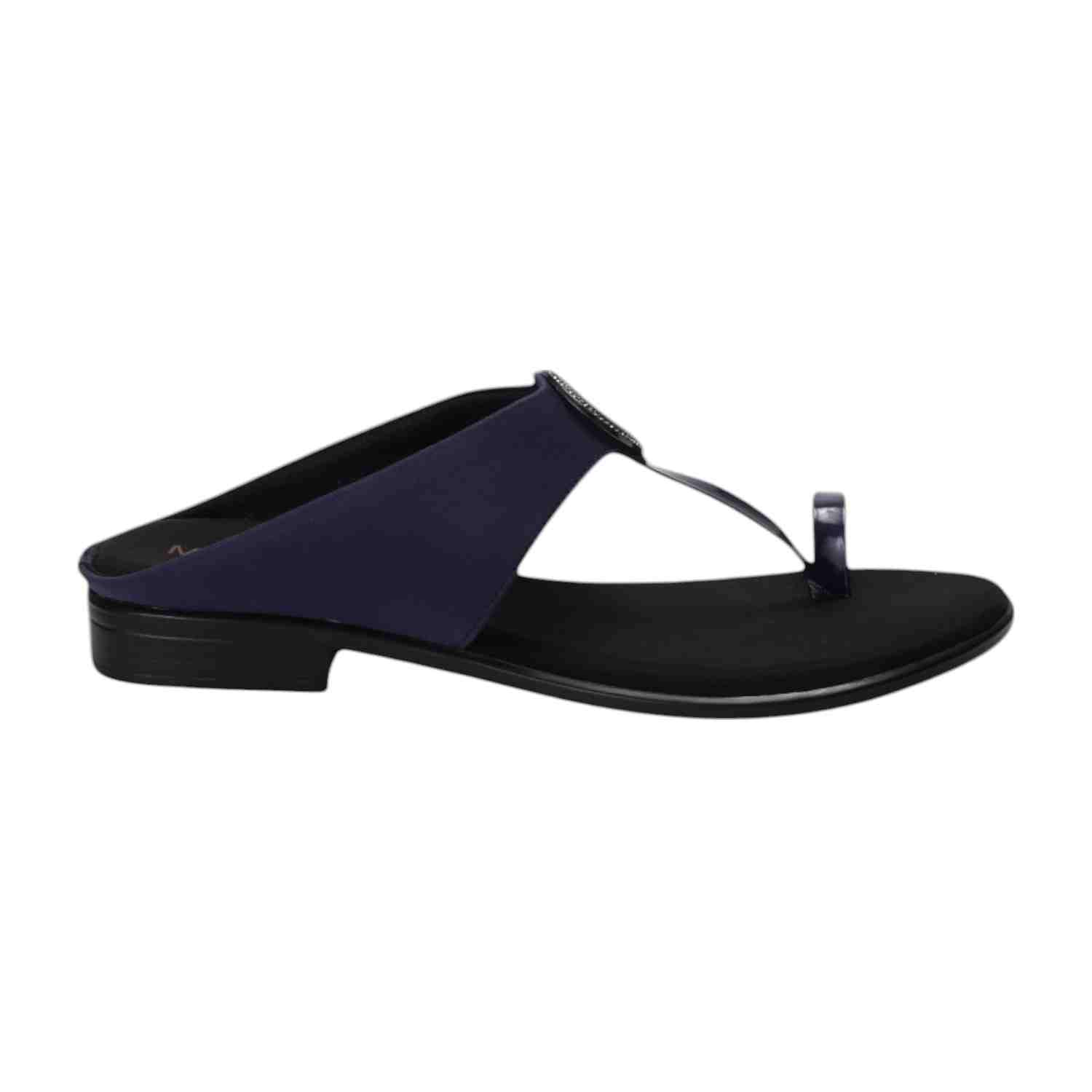 Women Blue Sandal Casual Heel