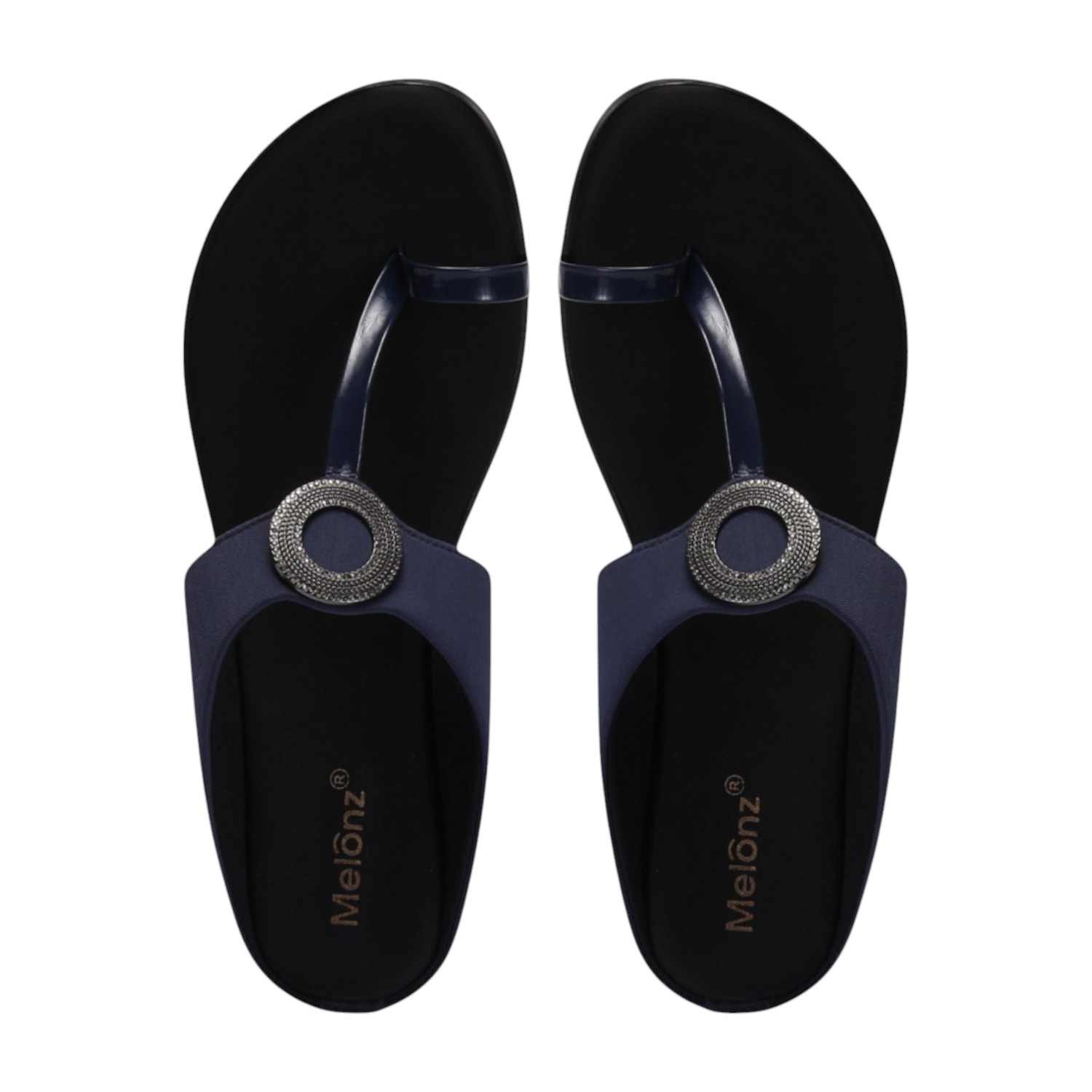 Women Blue Sandal Casual Heel