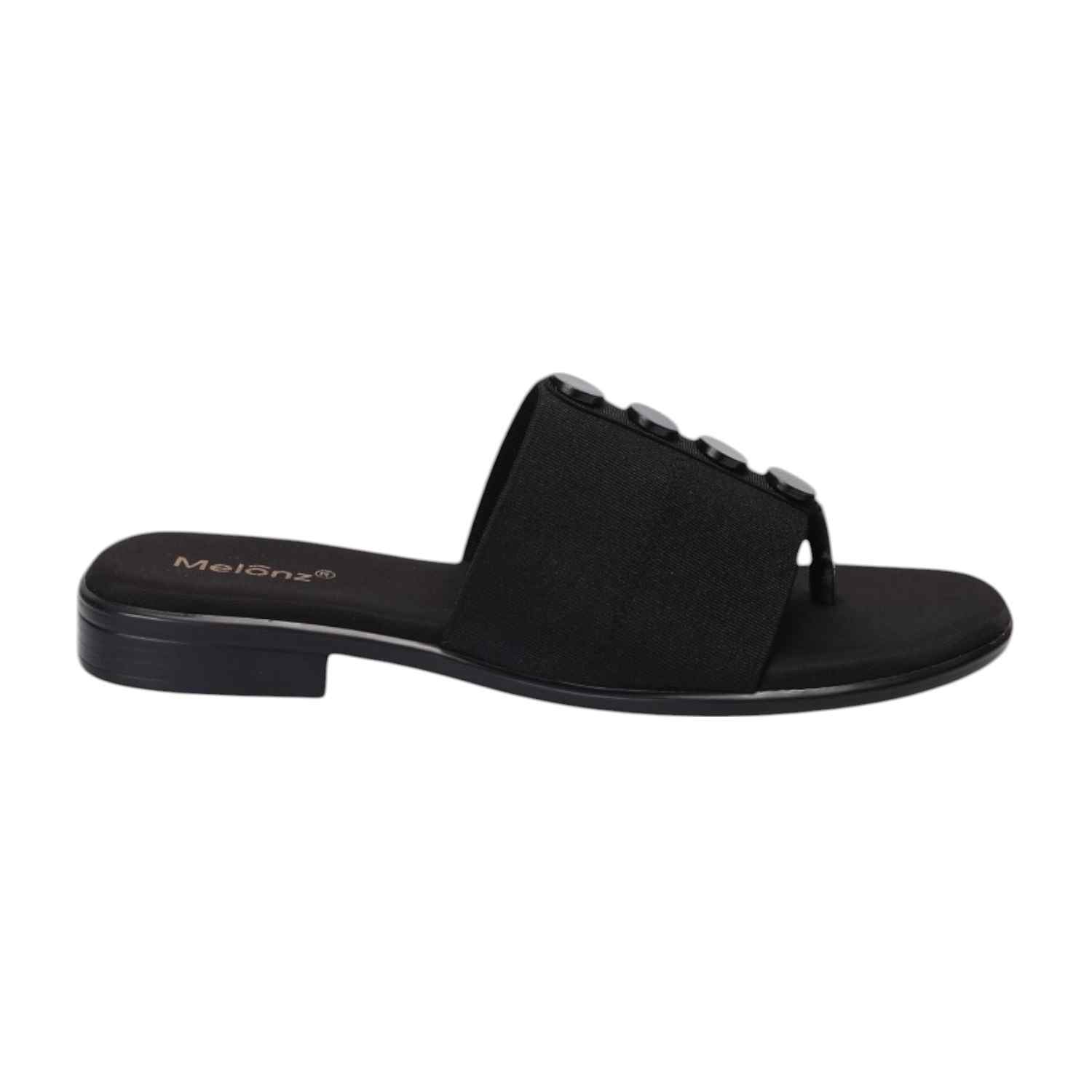 Women Black Sandal Casual Heel