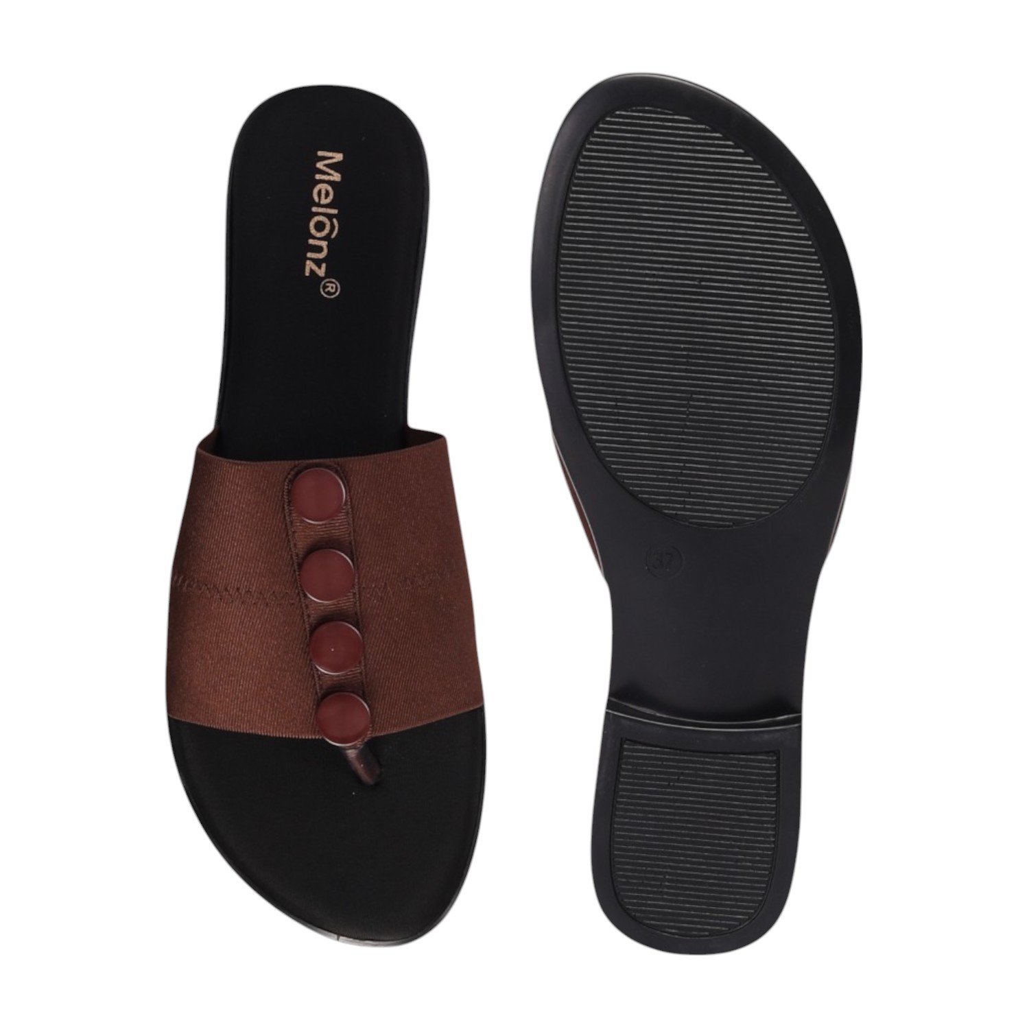 Women Brown Sandal Casual Heel