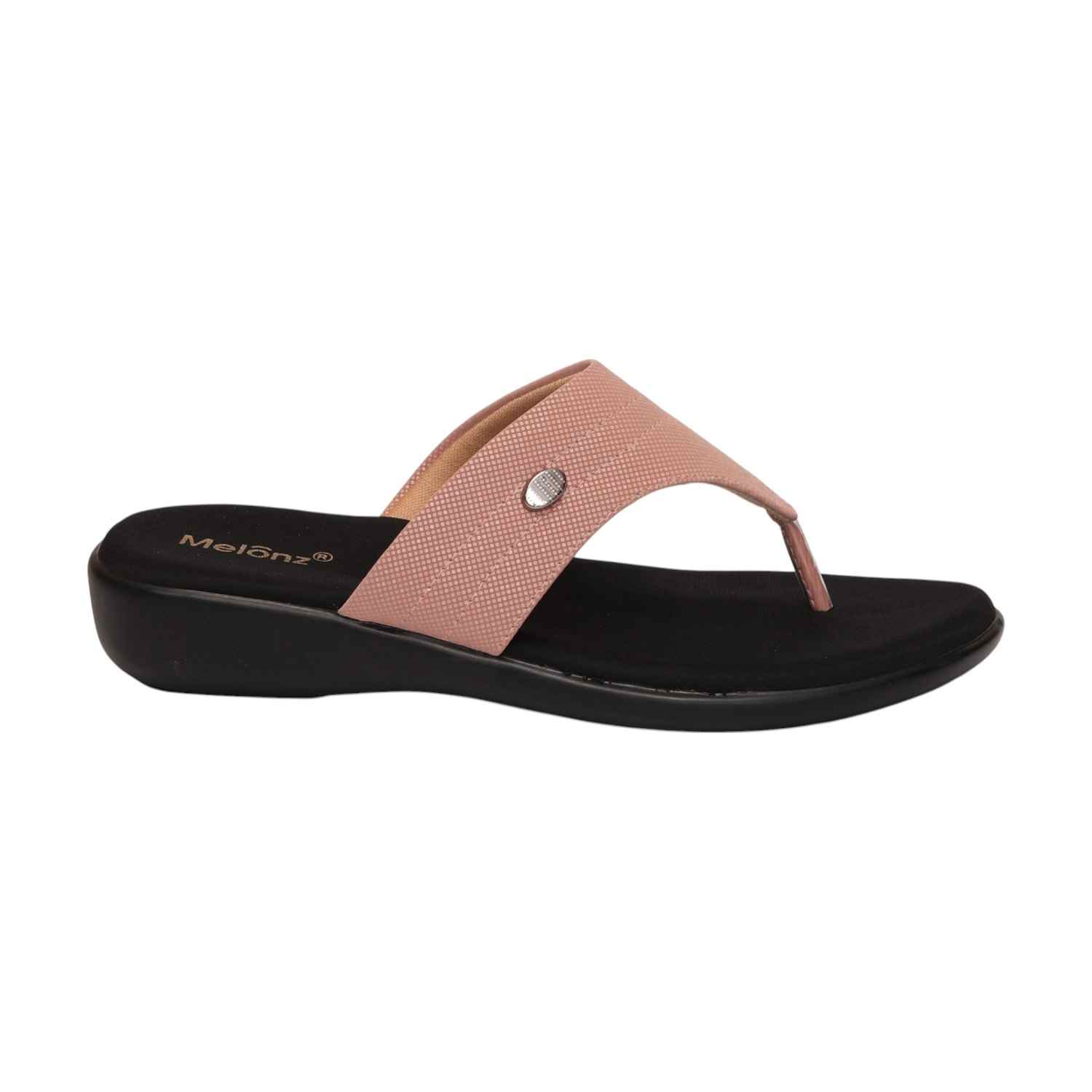 Women Peach Casual Flat Thong