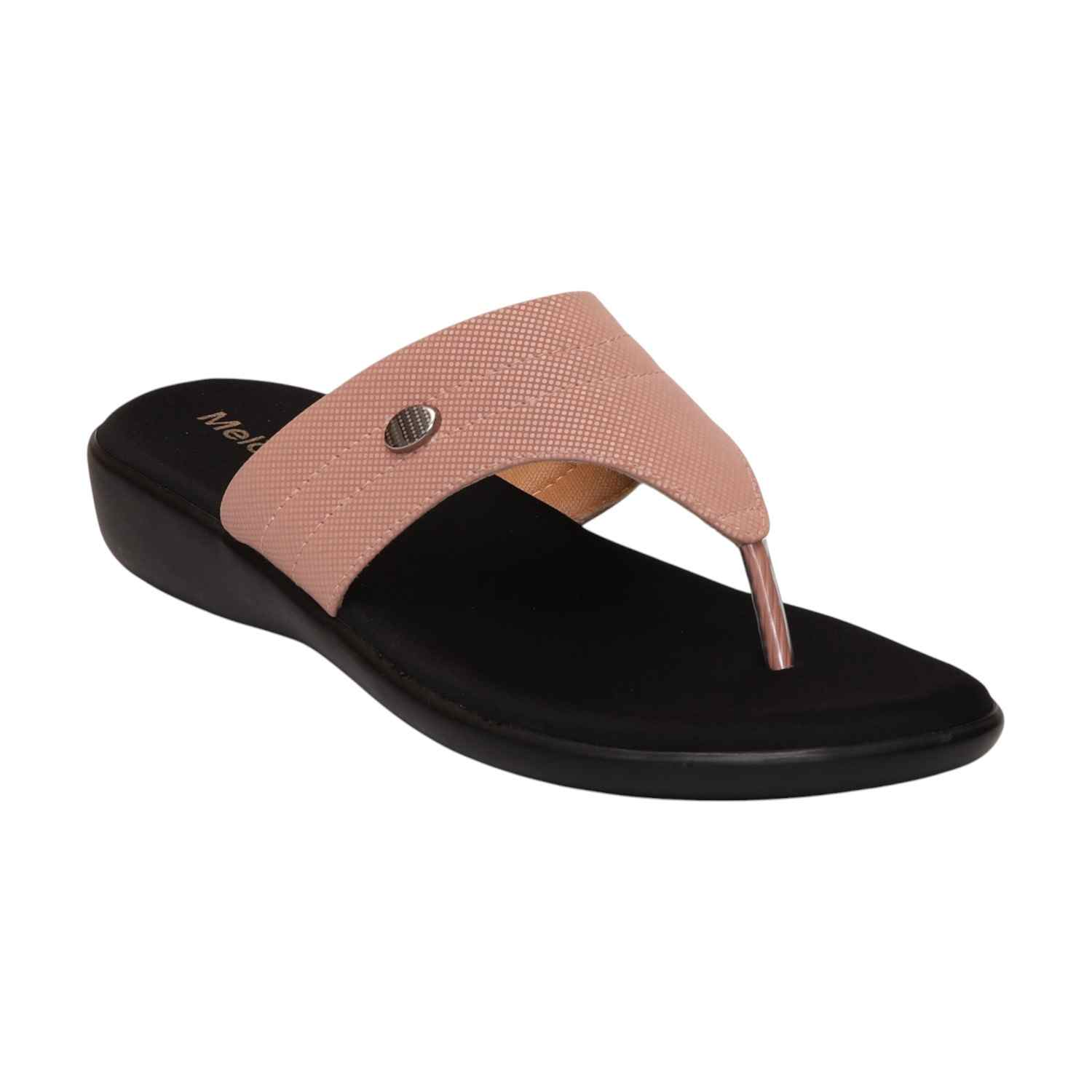 Women Peach Casual Flat Thong