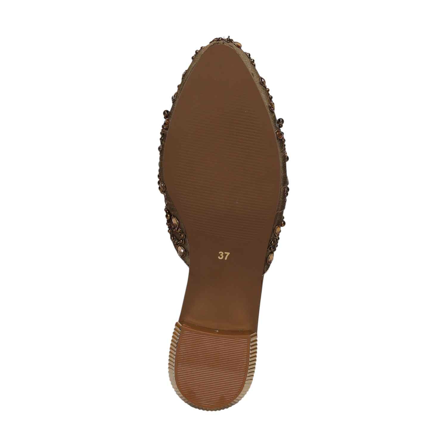Women Antique Embellished Slip-On Mules