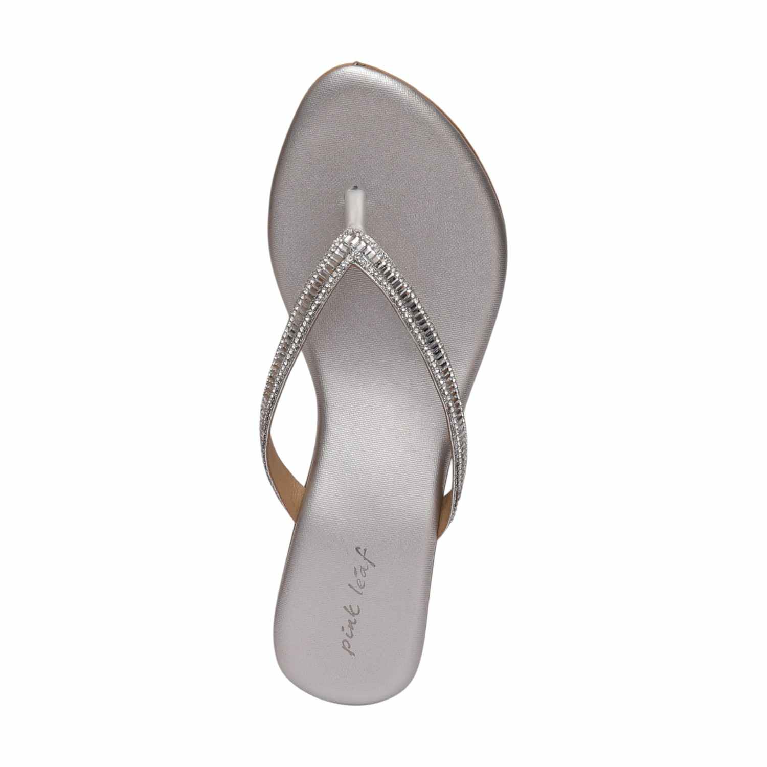 Women Silver Heeled Sandals