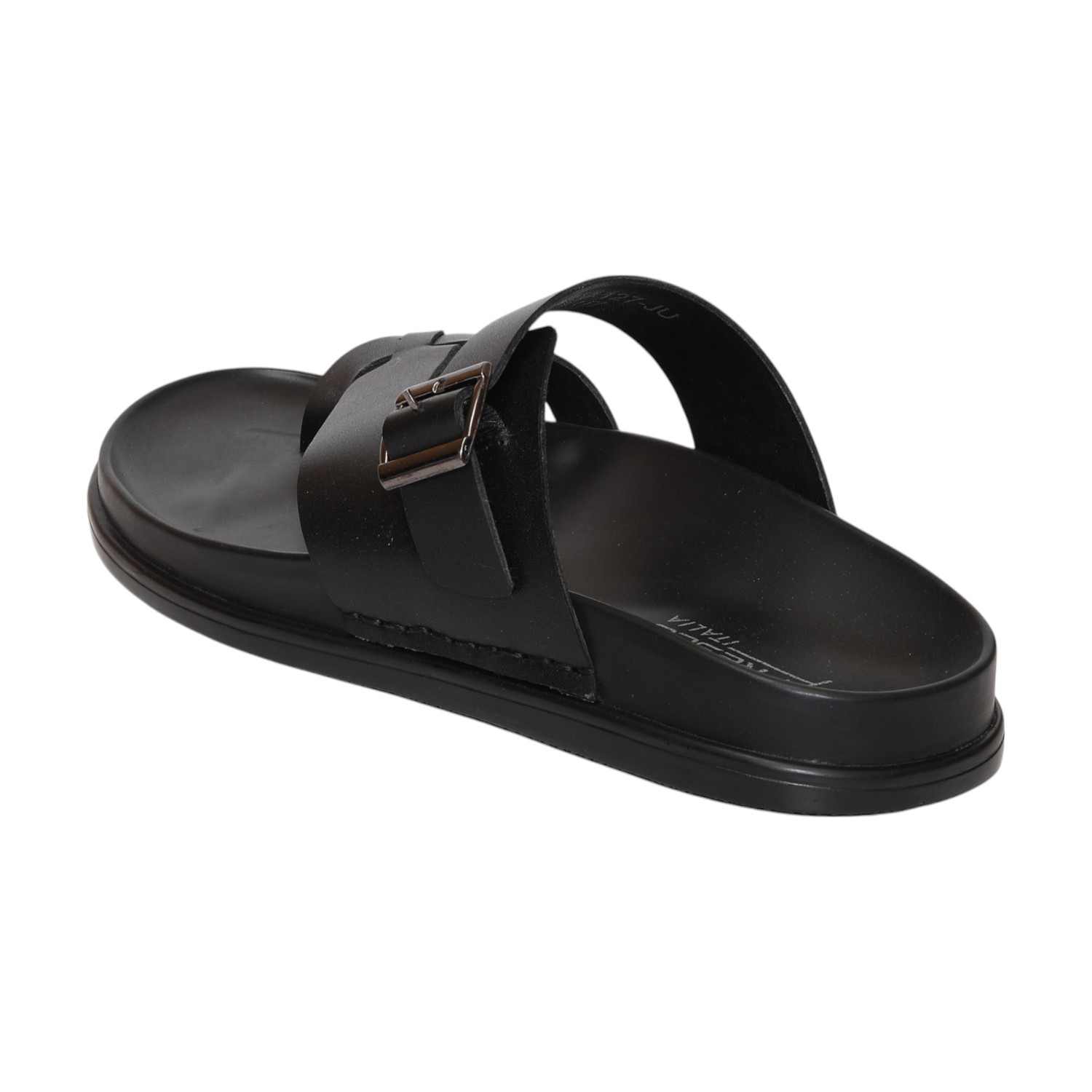 Men Black Comfort Chappal