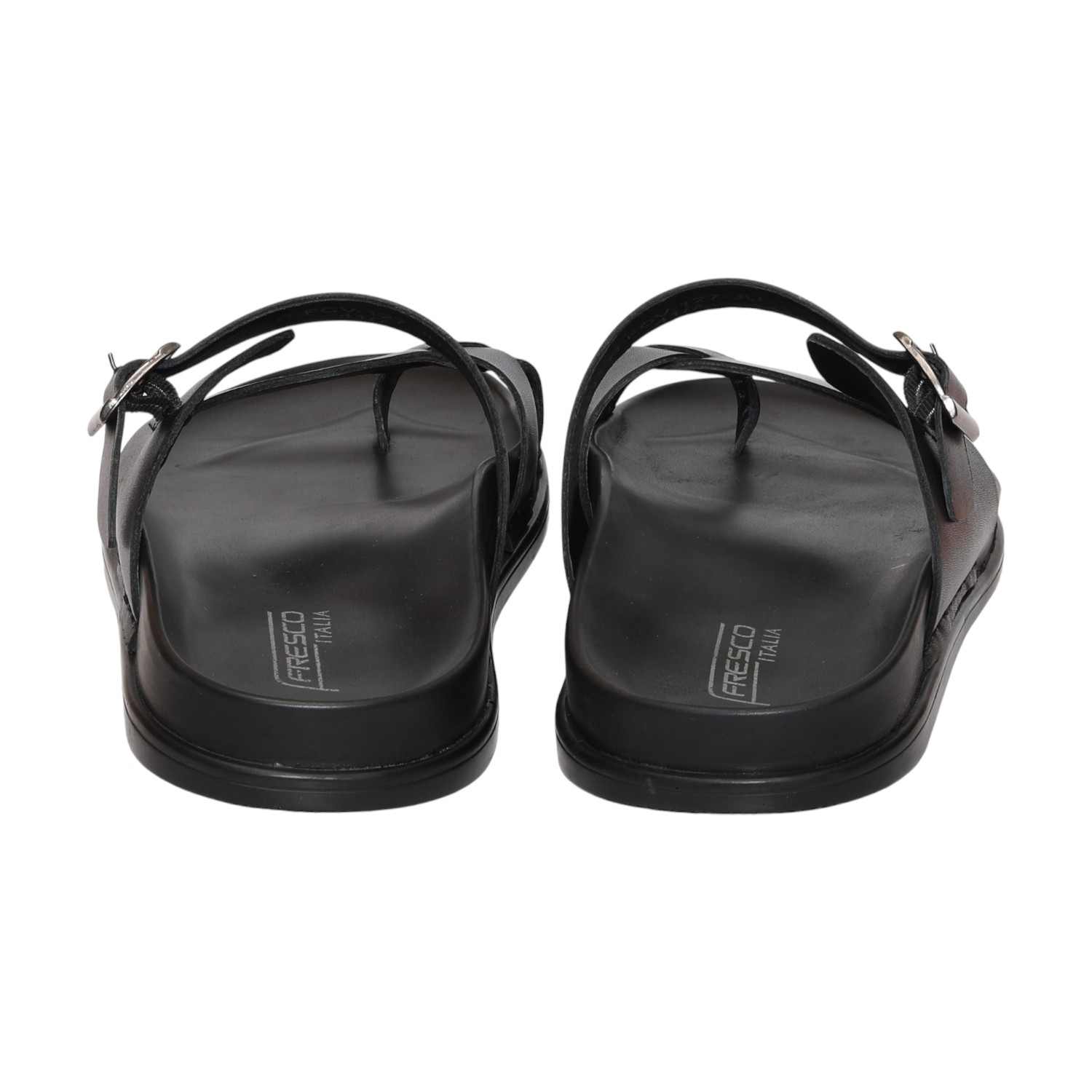 Men Black Comfort Chappal