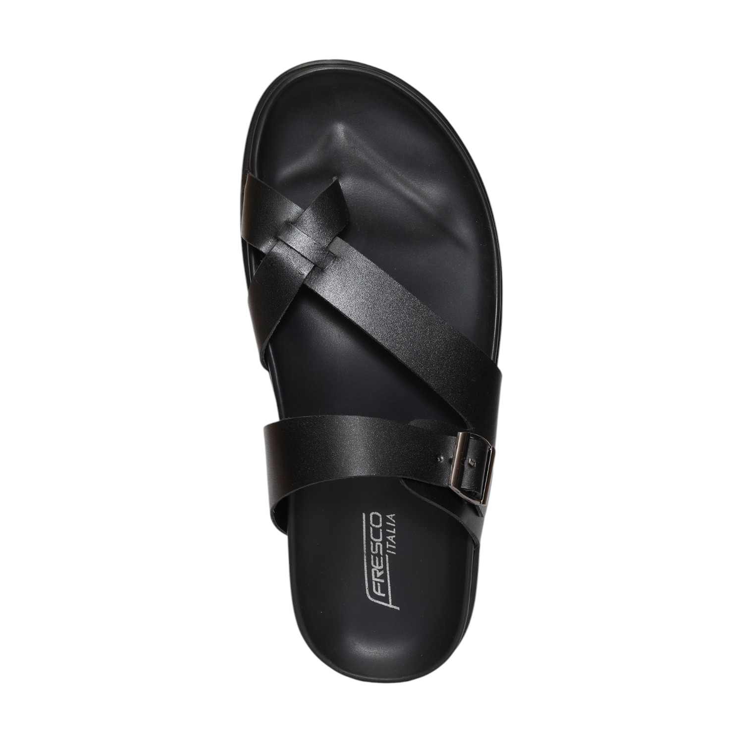 Men Black Comfort Chappal