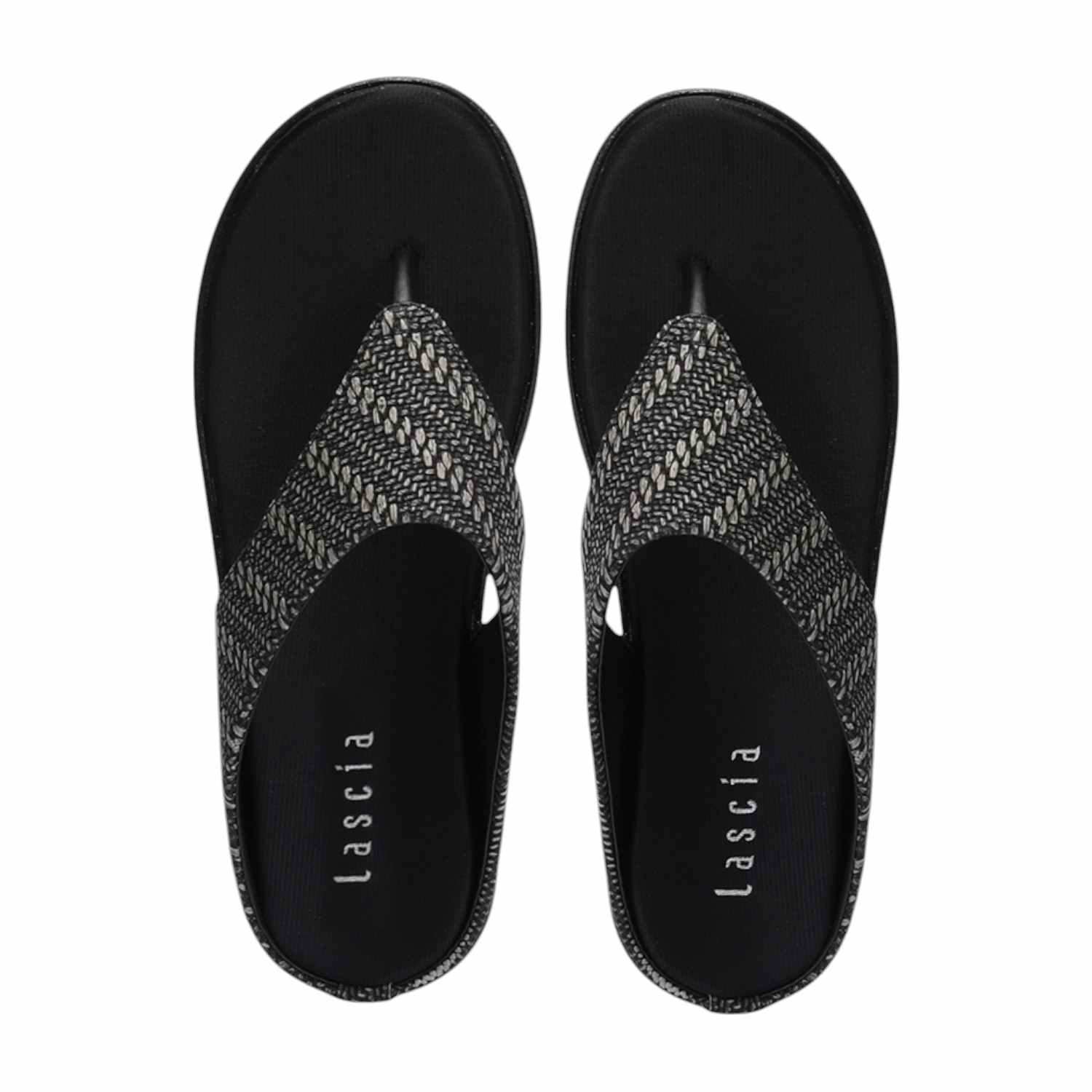 Women Black Casual Flat Thong