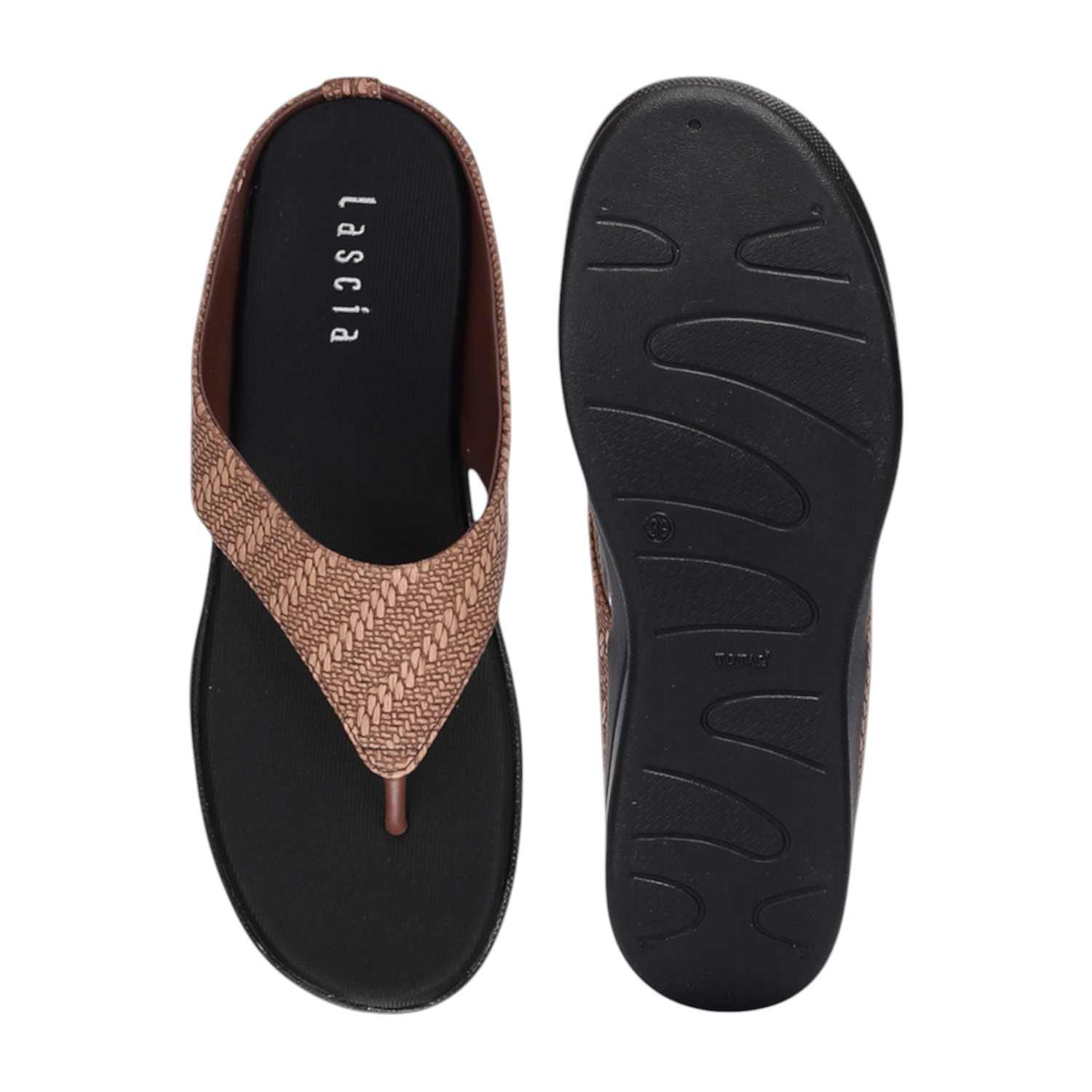 Women Brown Casual Flat Thong