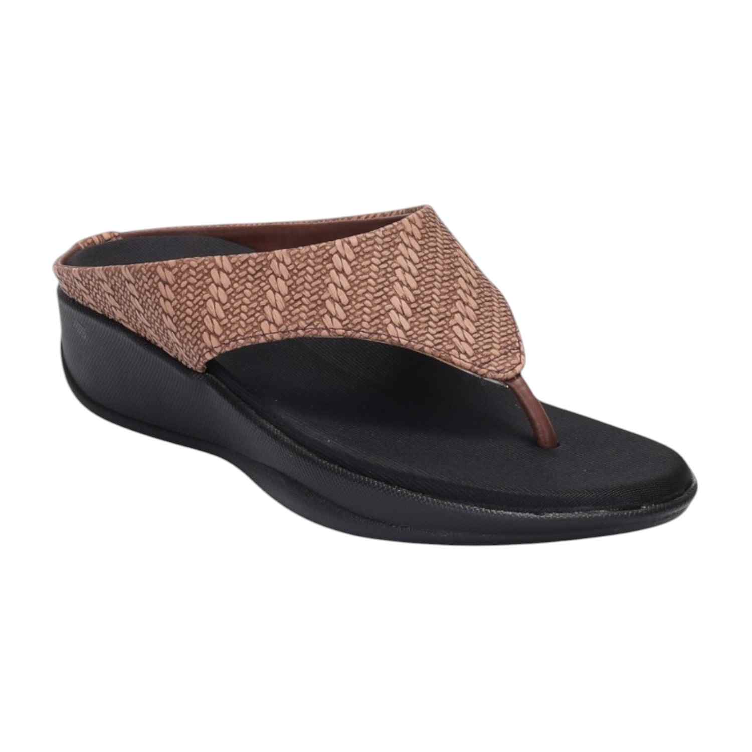 Women Brown Casual Flat Thong