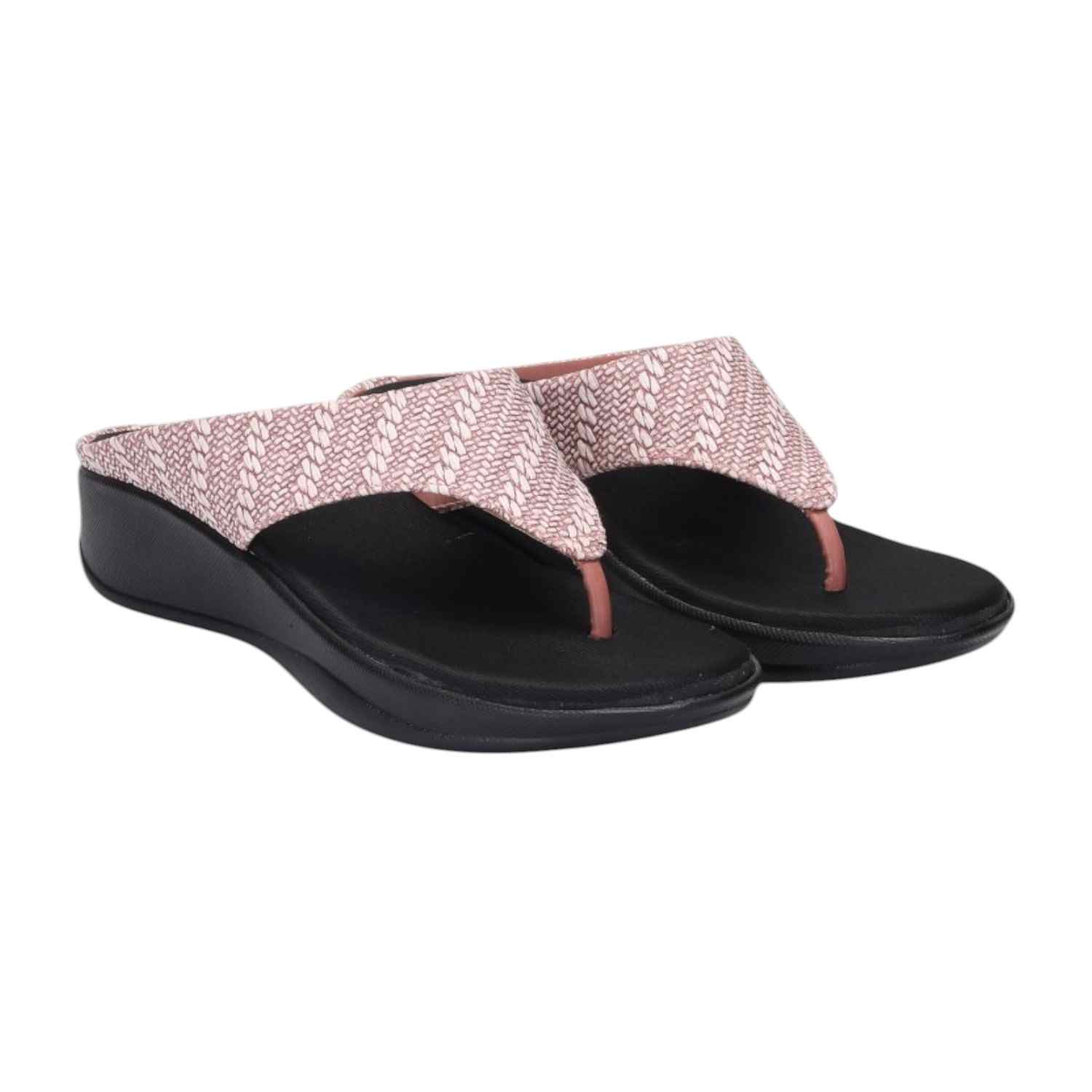 Women Peach Casual Flat Thong