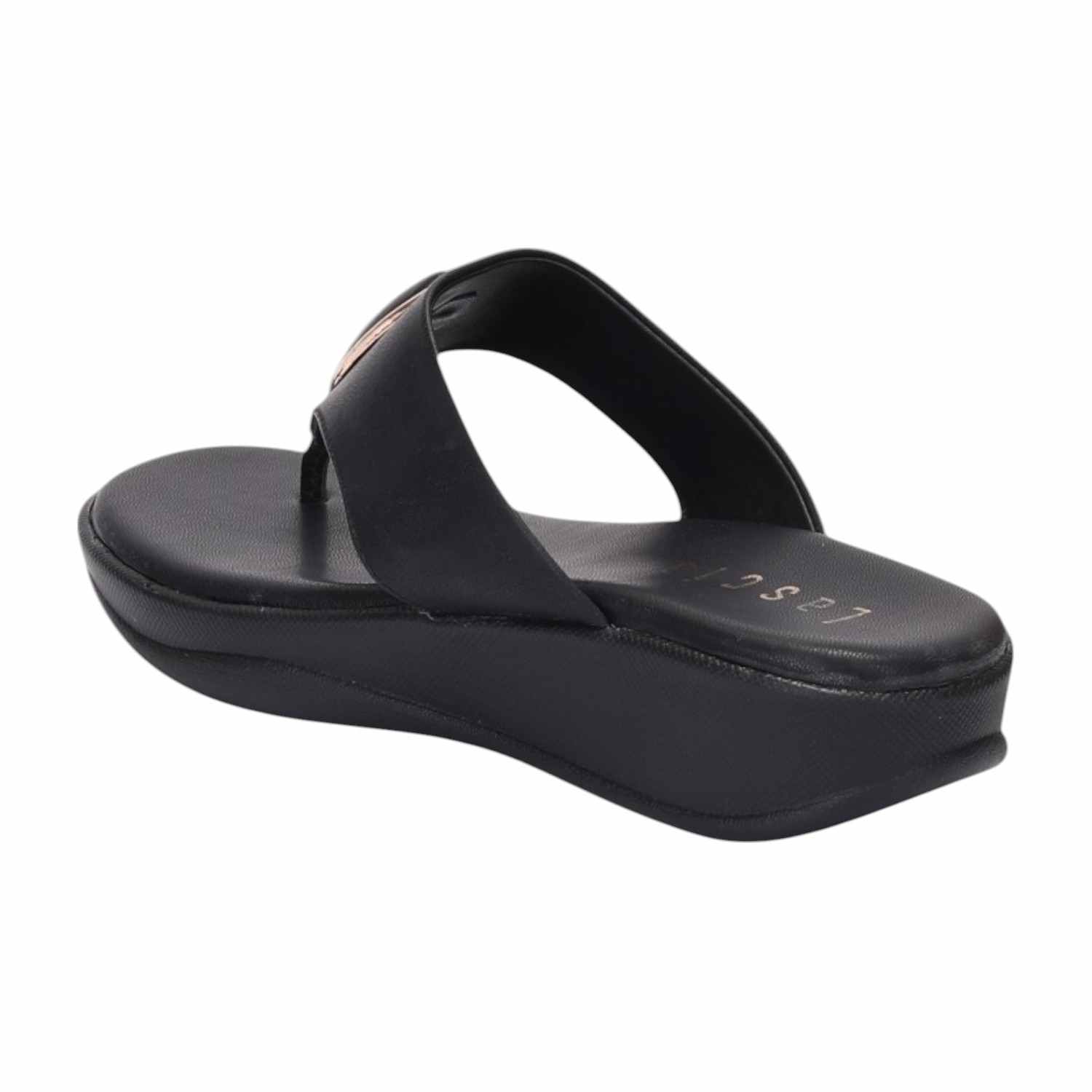 Women Black Casual Flat Thong