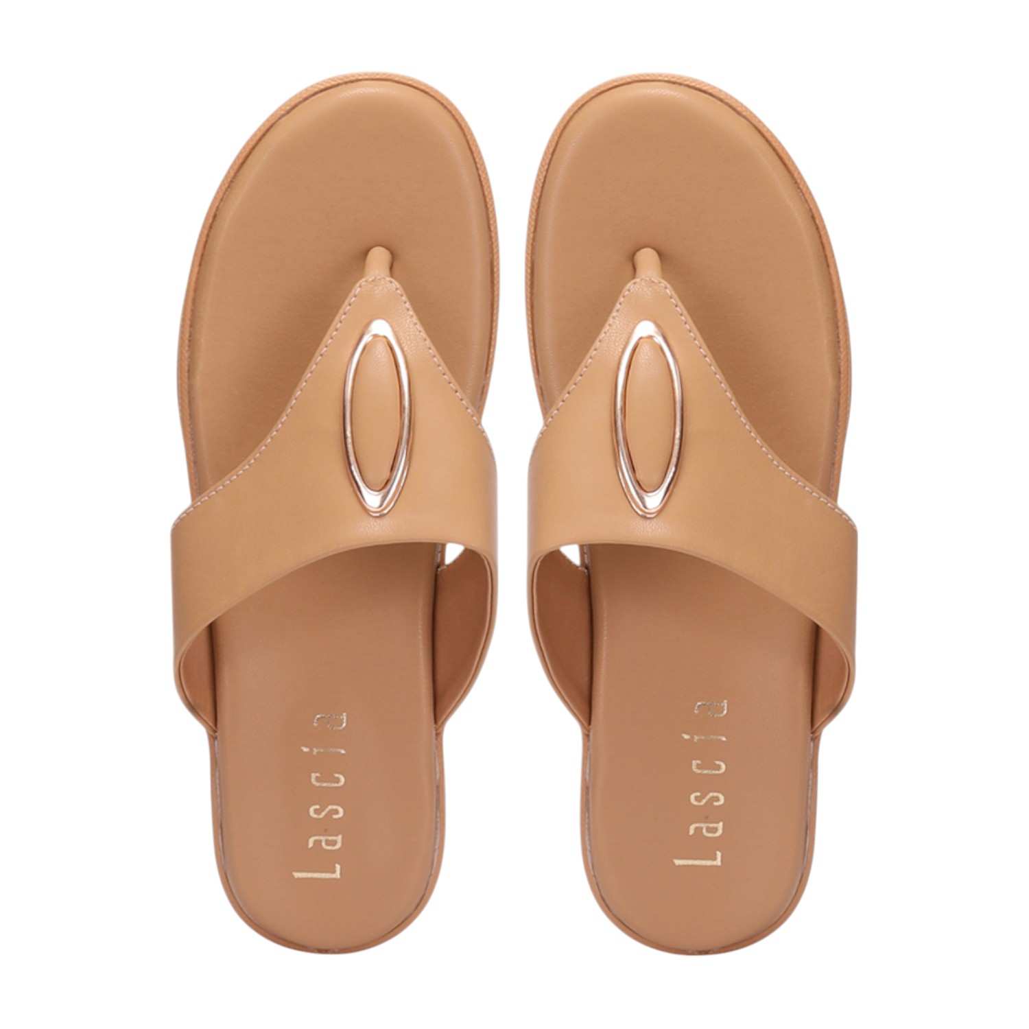 Women Chickoo Casual Flat Thong