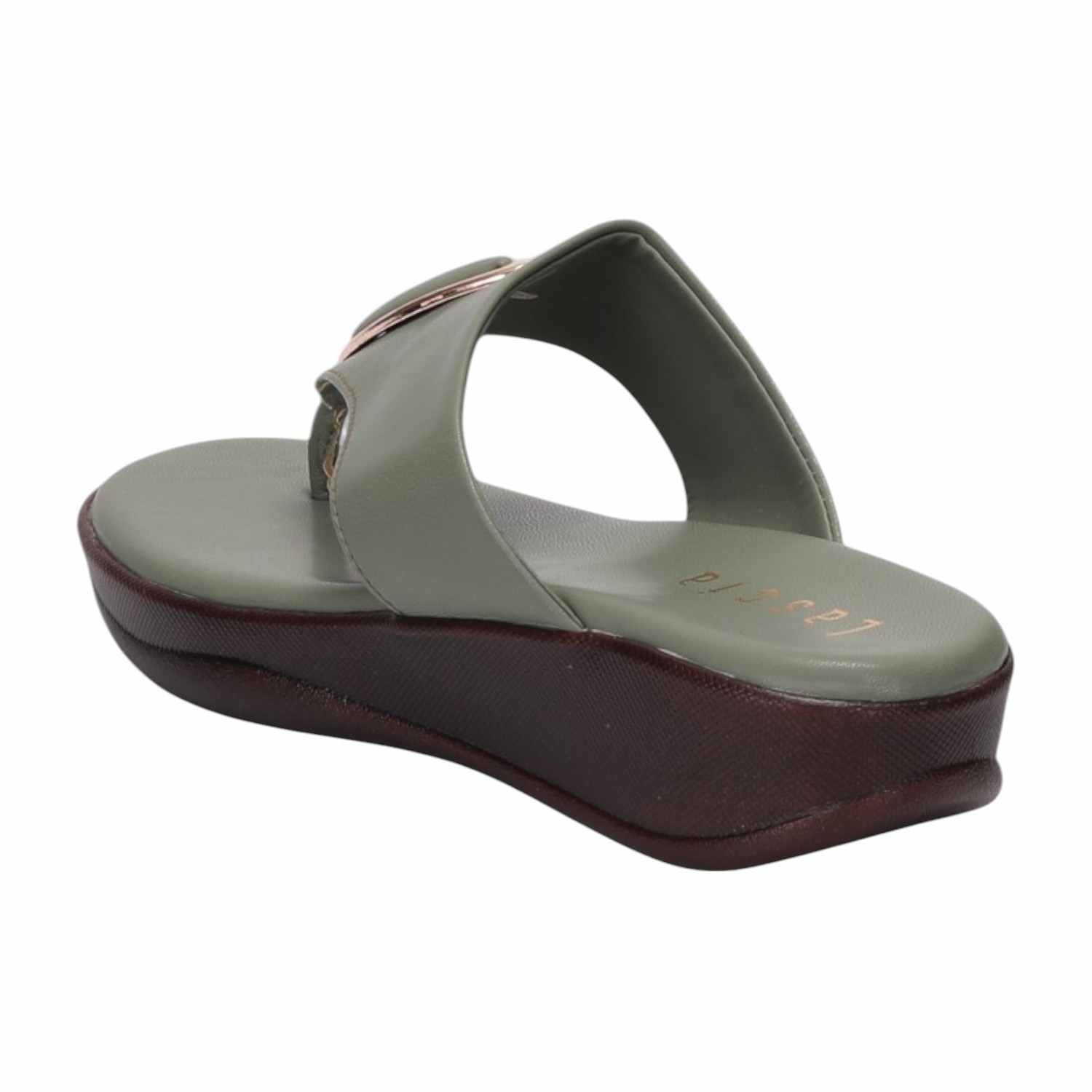 Women Olive Casual Flat Thong