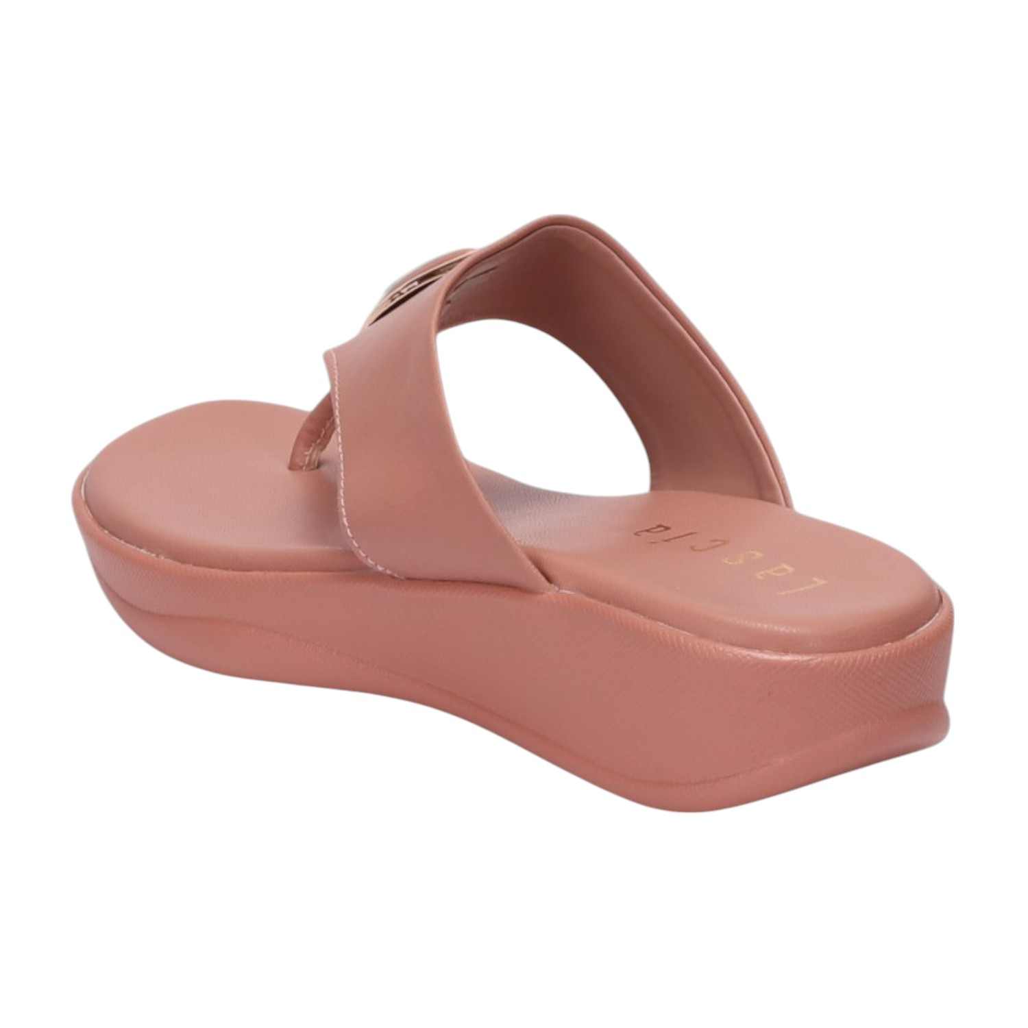 Women Peach Casual Flat Thong