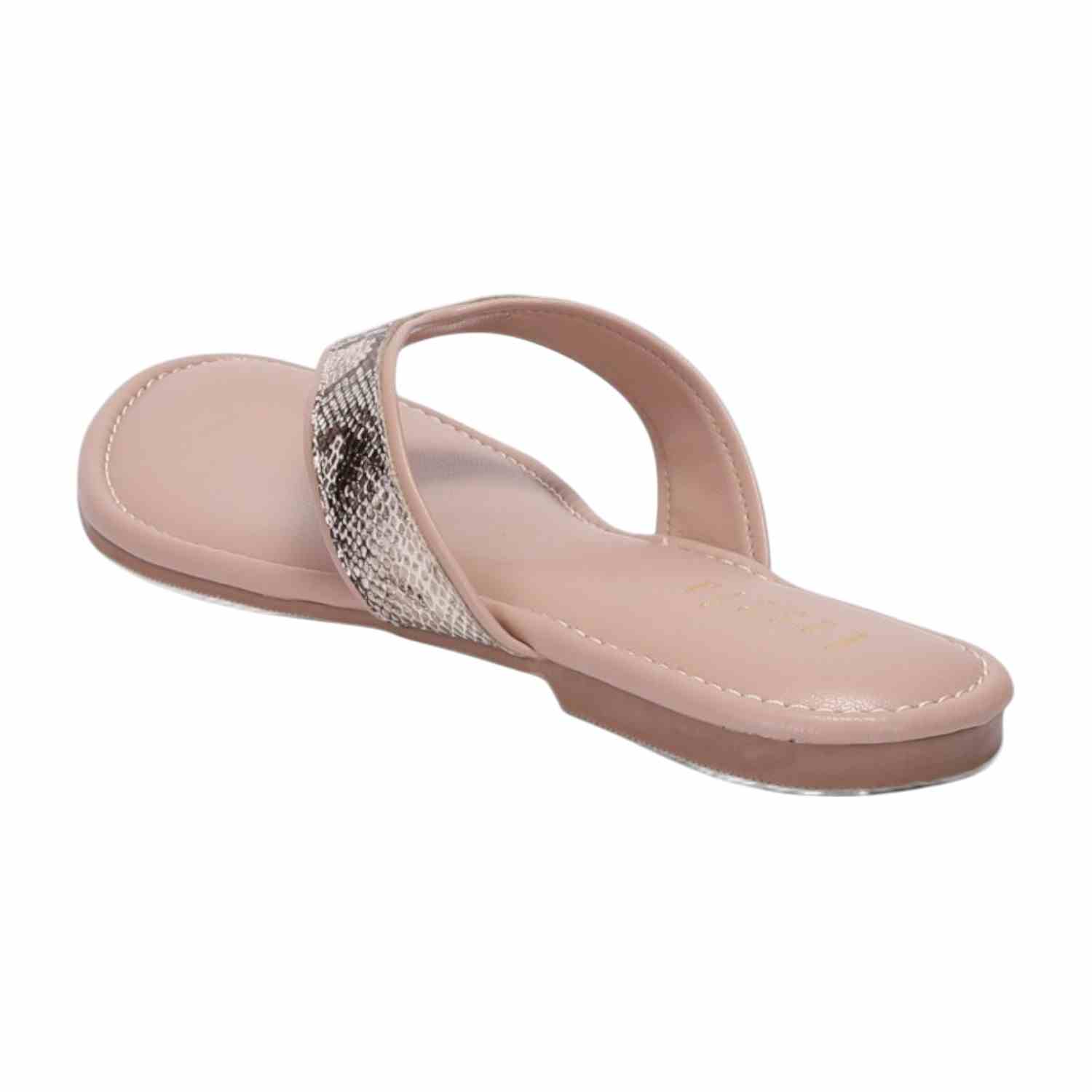 Women Beige Casual Flat Thong