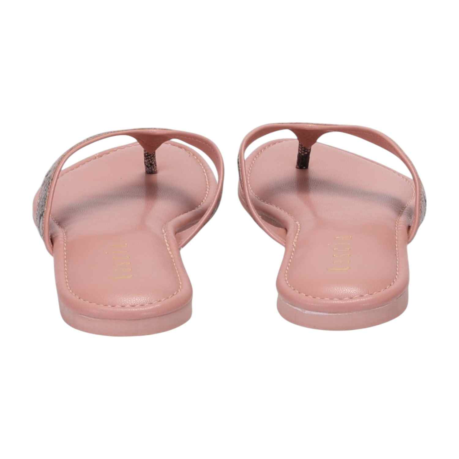Women Peach Casual Flat Thong