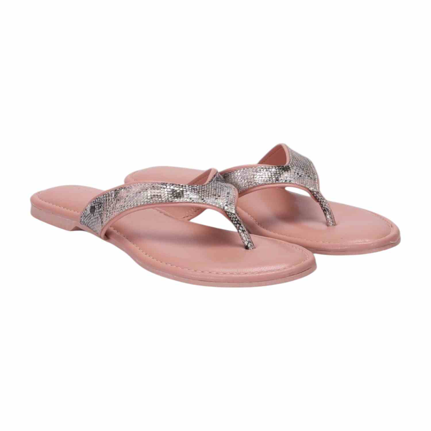 Women Peach Casual Flat Thong