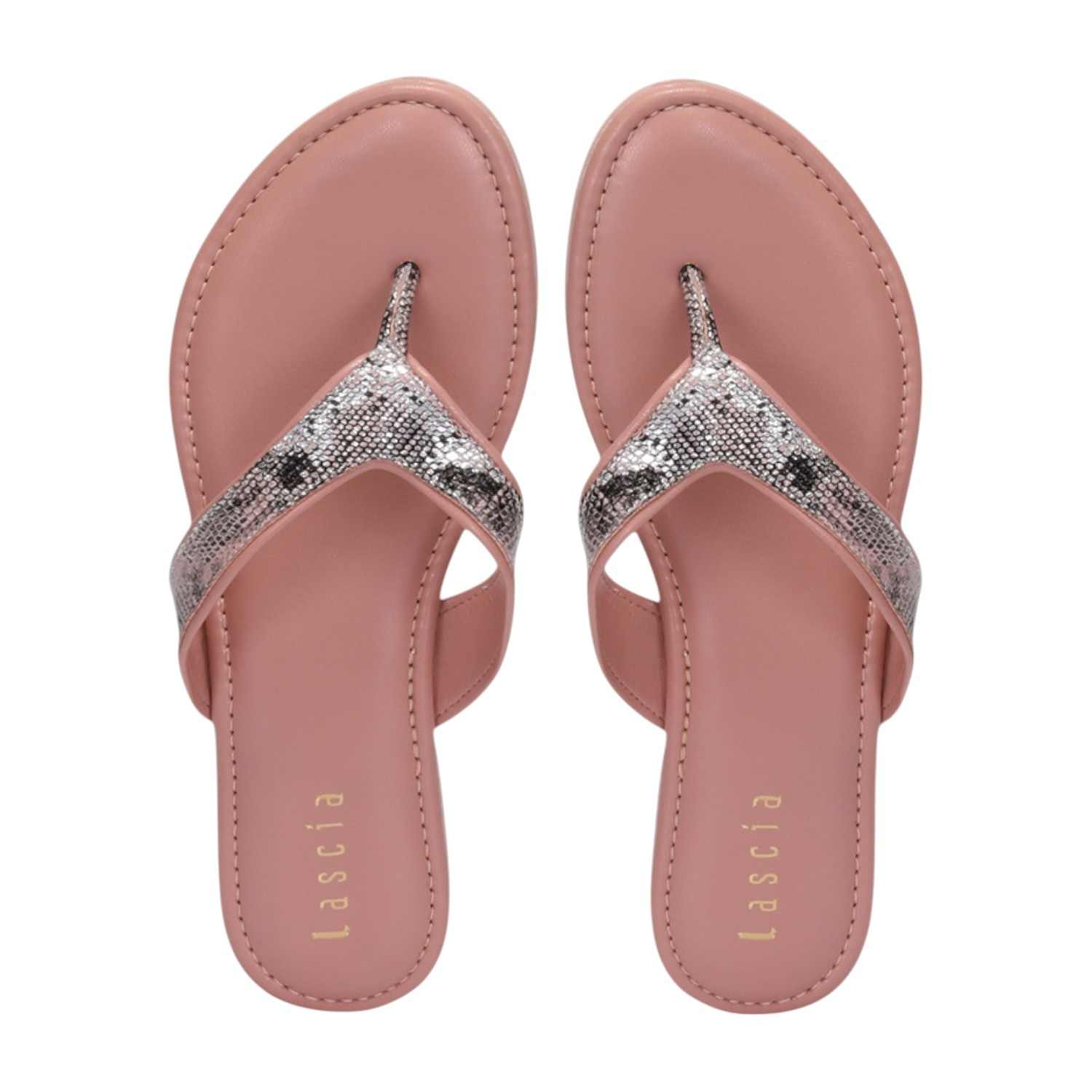 Women Peach Casual Flat Thong