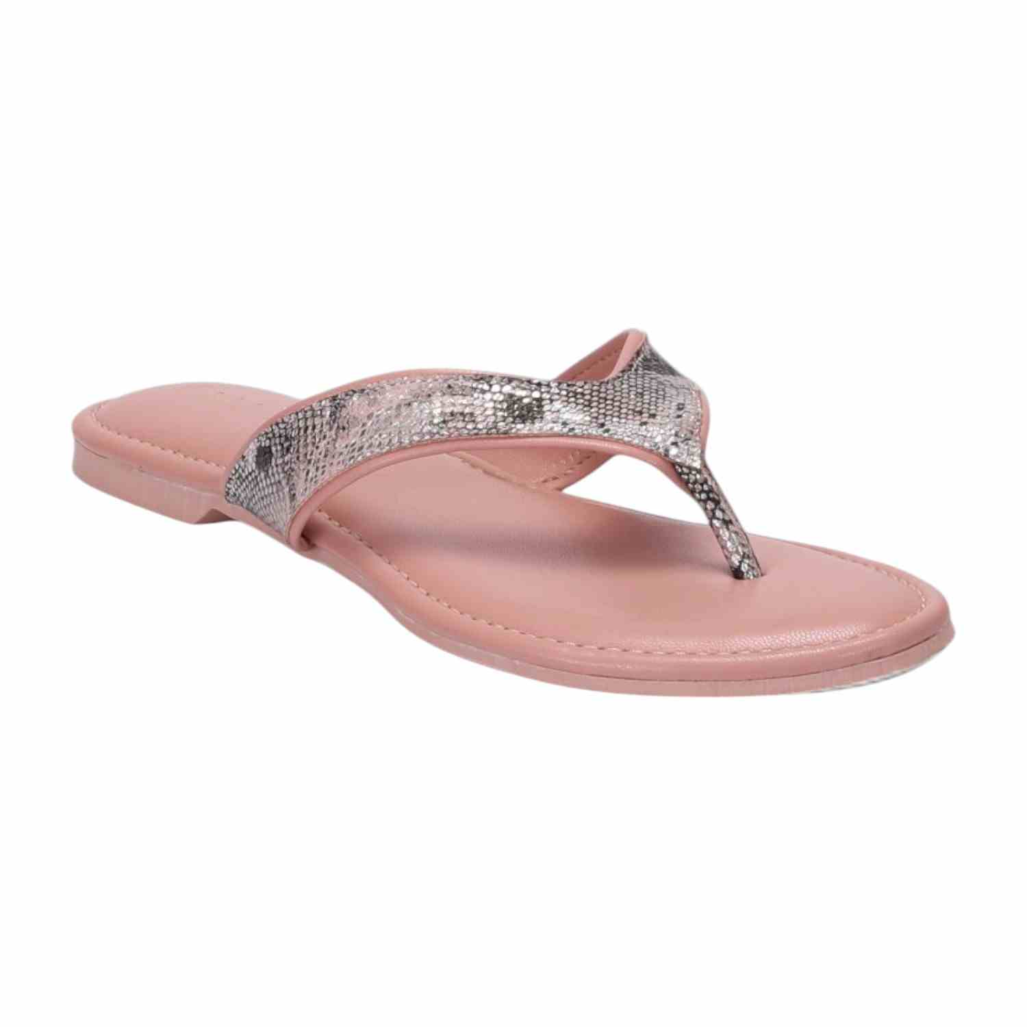 Women Peach Casual Flat Thong