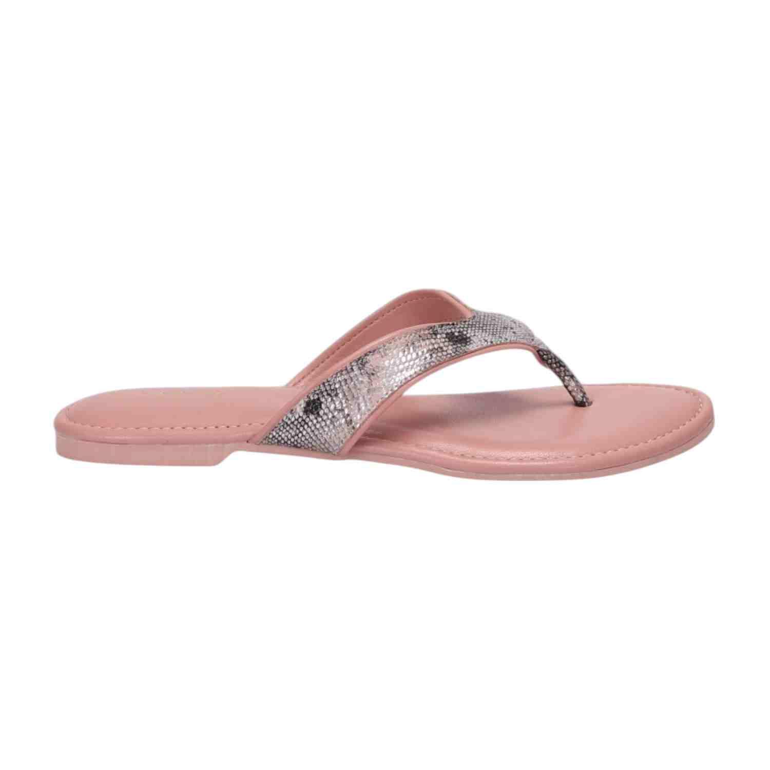 Women Peach Casual Flat Thong