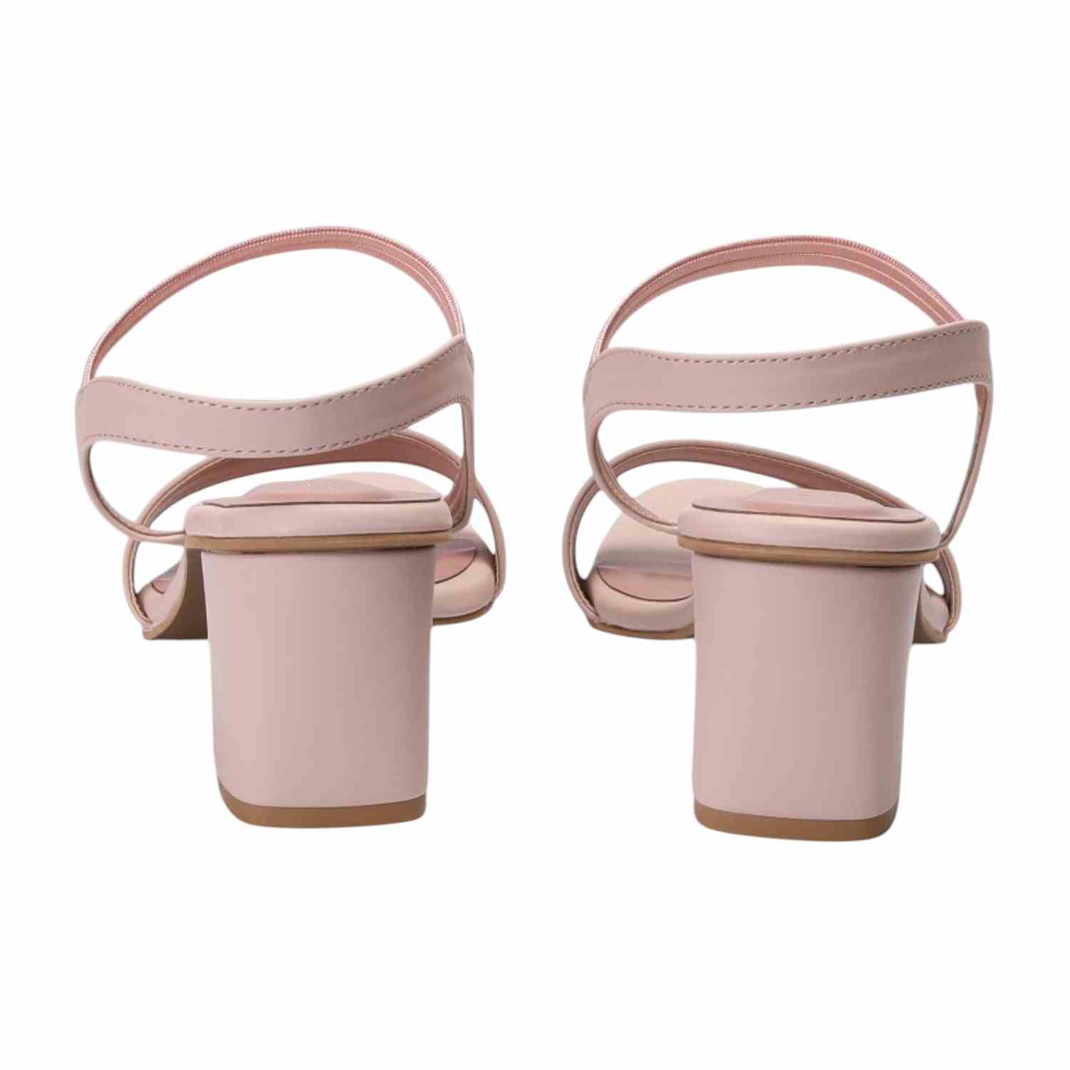 Women Nude Casual Heel Sandals