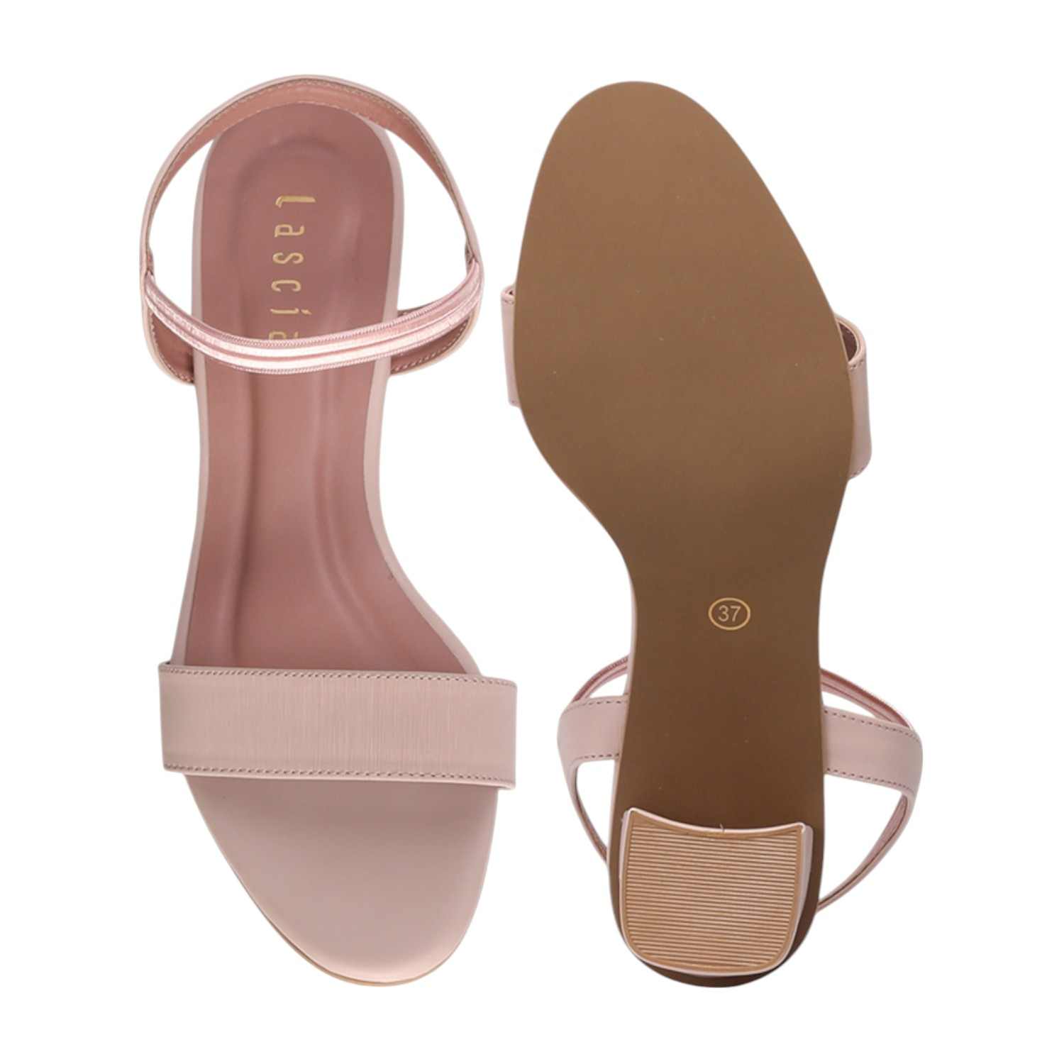 Women Nude Casual Heel Sandals
