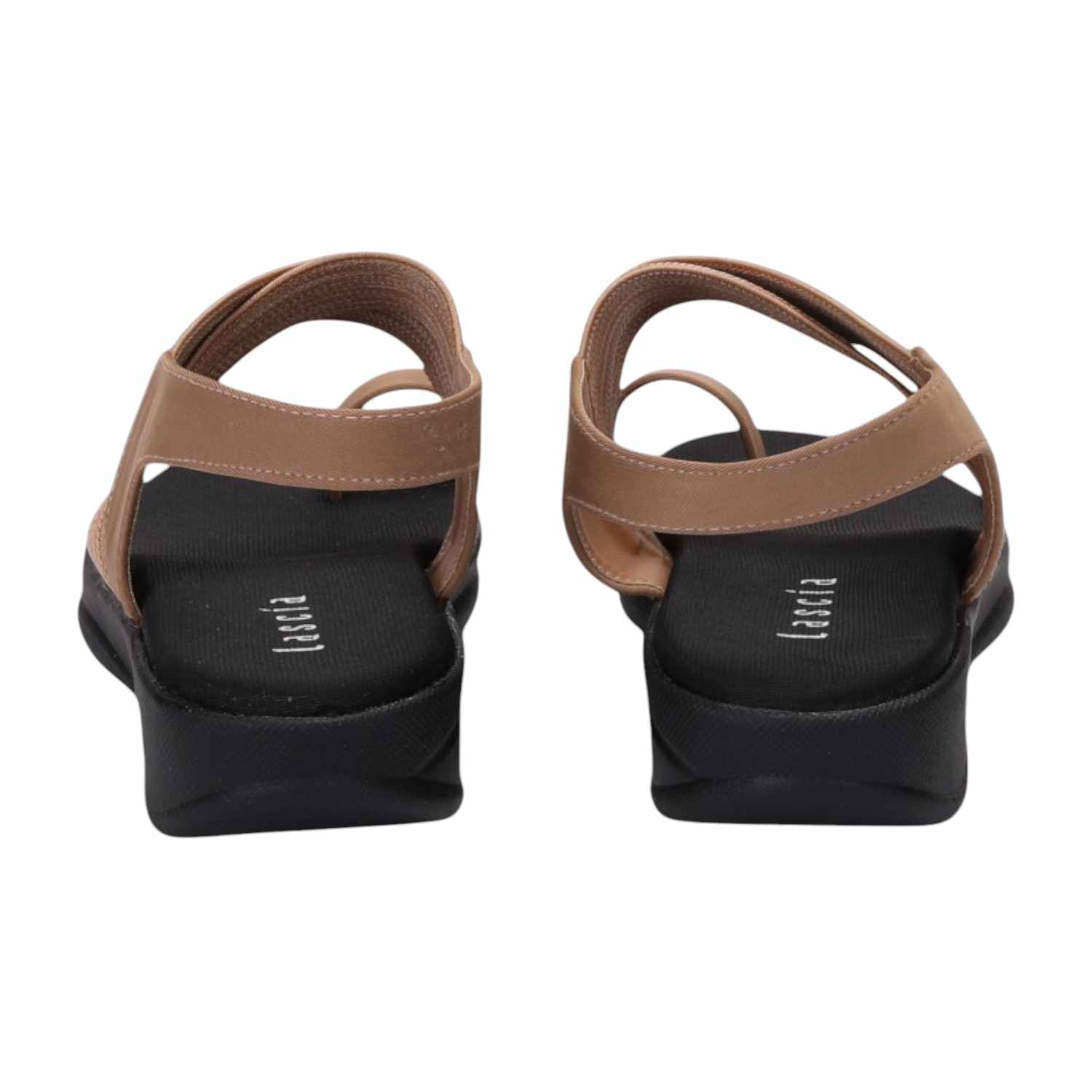 Women Beige Elastic Strap Flats