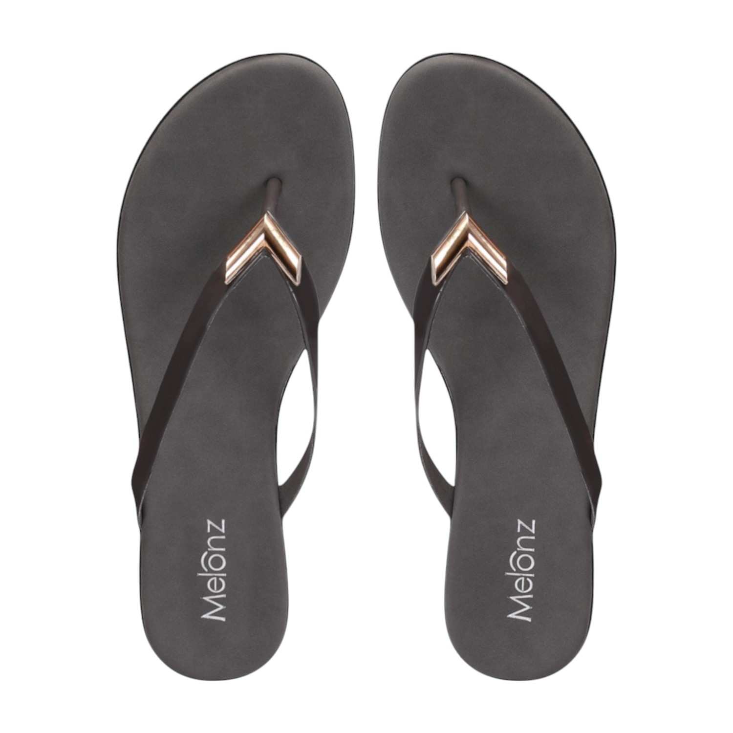 Women Grey Thong Casual Flat